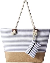 DonDon Grande borsa da spiaggia idrorepellente con cerniera Borsa a tracolla Shopper