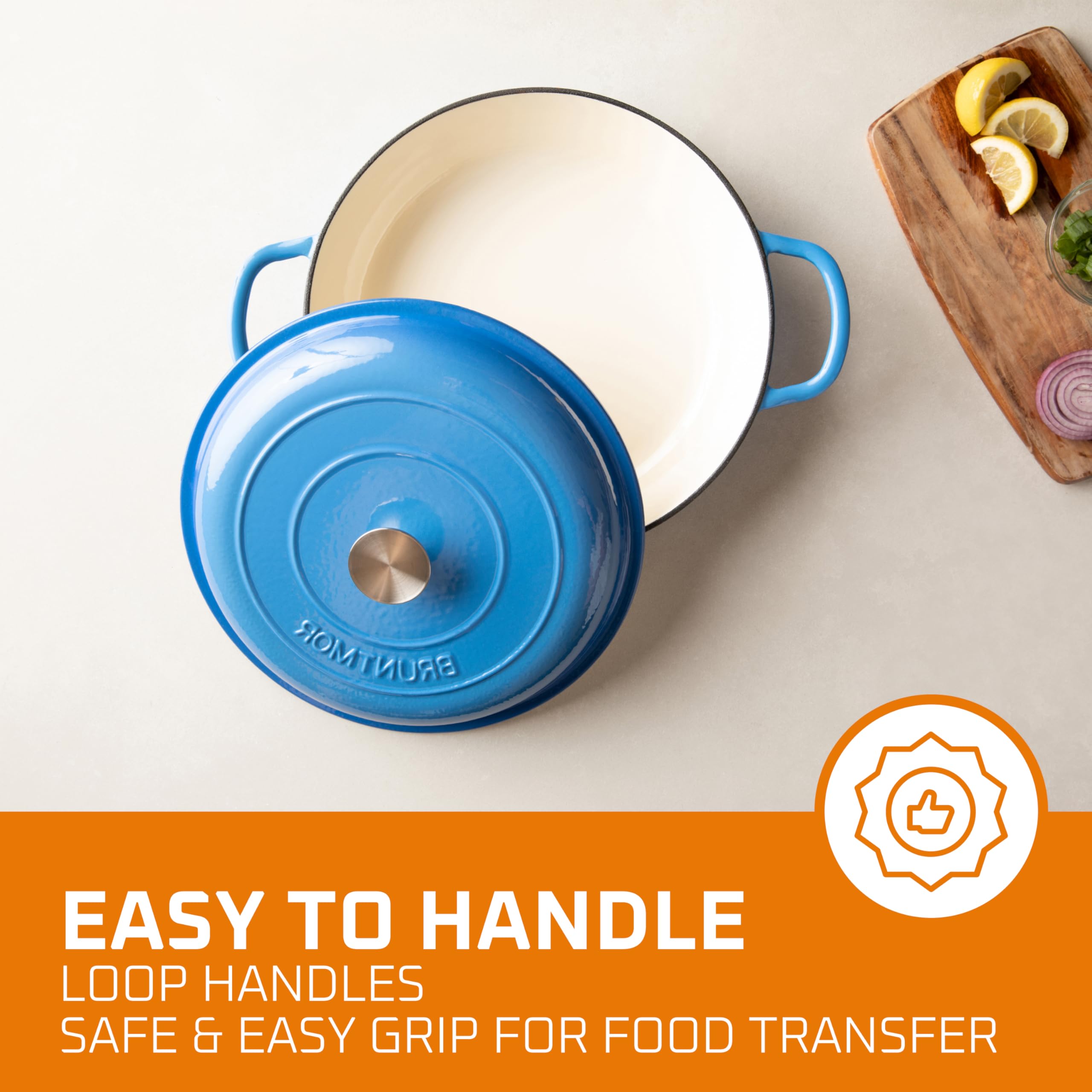 Bruntmor Cast Iron Cookware Bruntmor Enameled Cast Iron 2-in-1