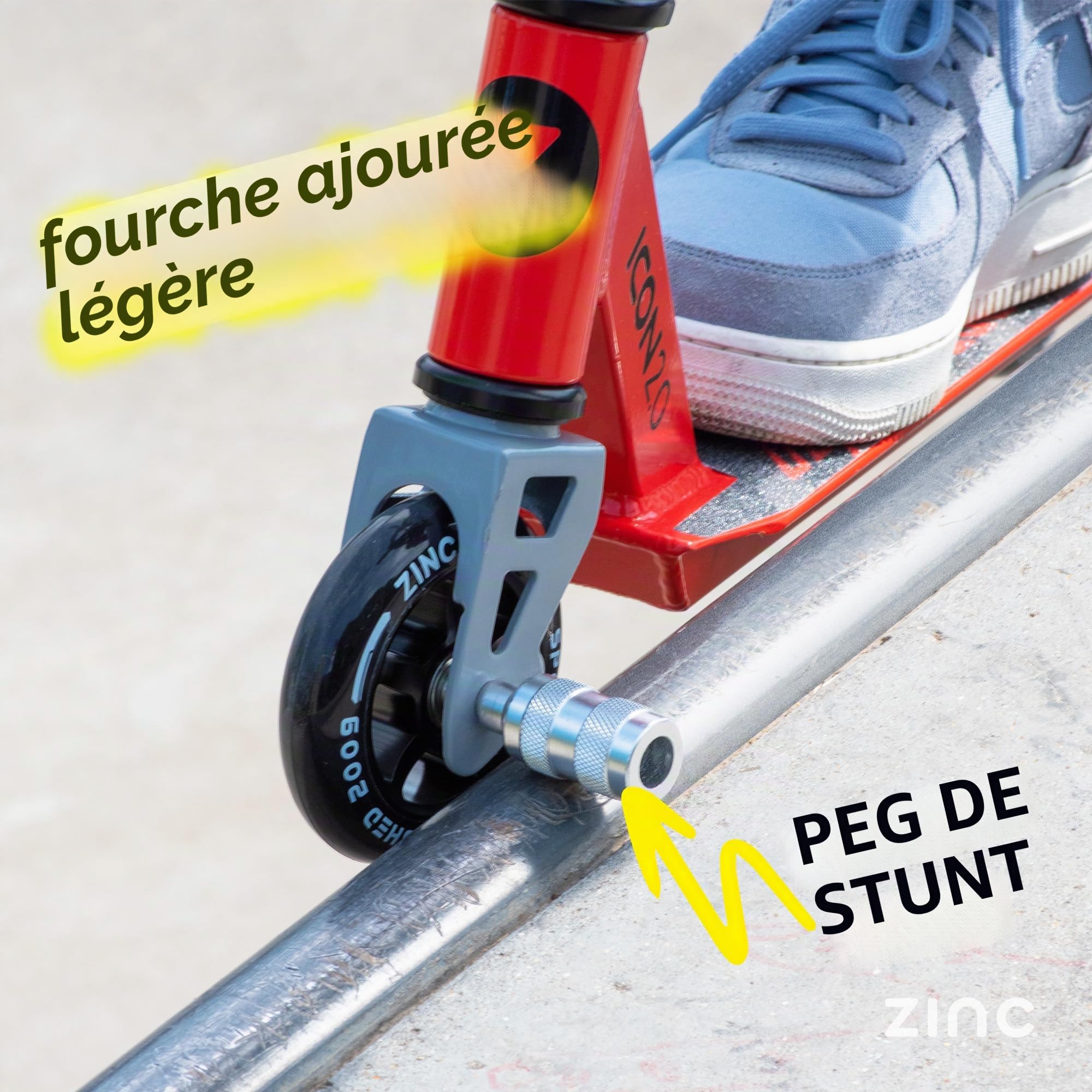 Zinc Trottinette Icon 2.0 - Rouge/Noir
