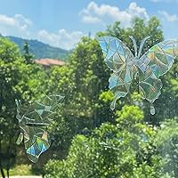 Vista 5 de Calcomanías estáticas de mariposa para ventana, anticolisión, para ataques de pájaros, calcomanías de conciencia de cristal, para evitar que