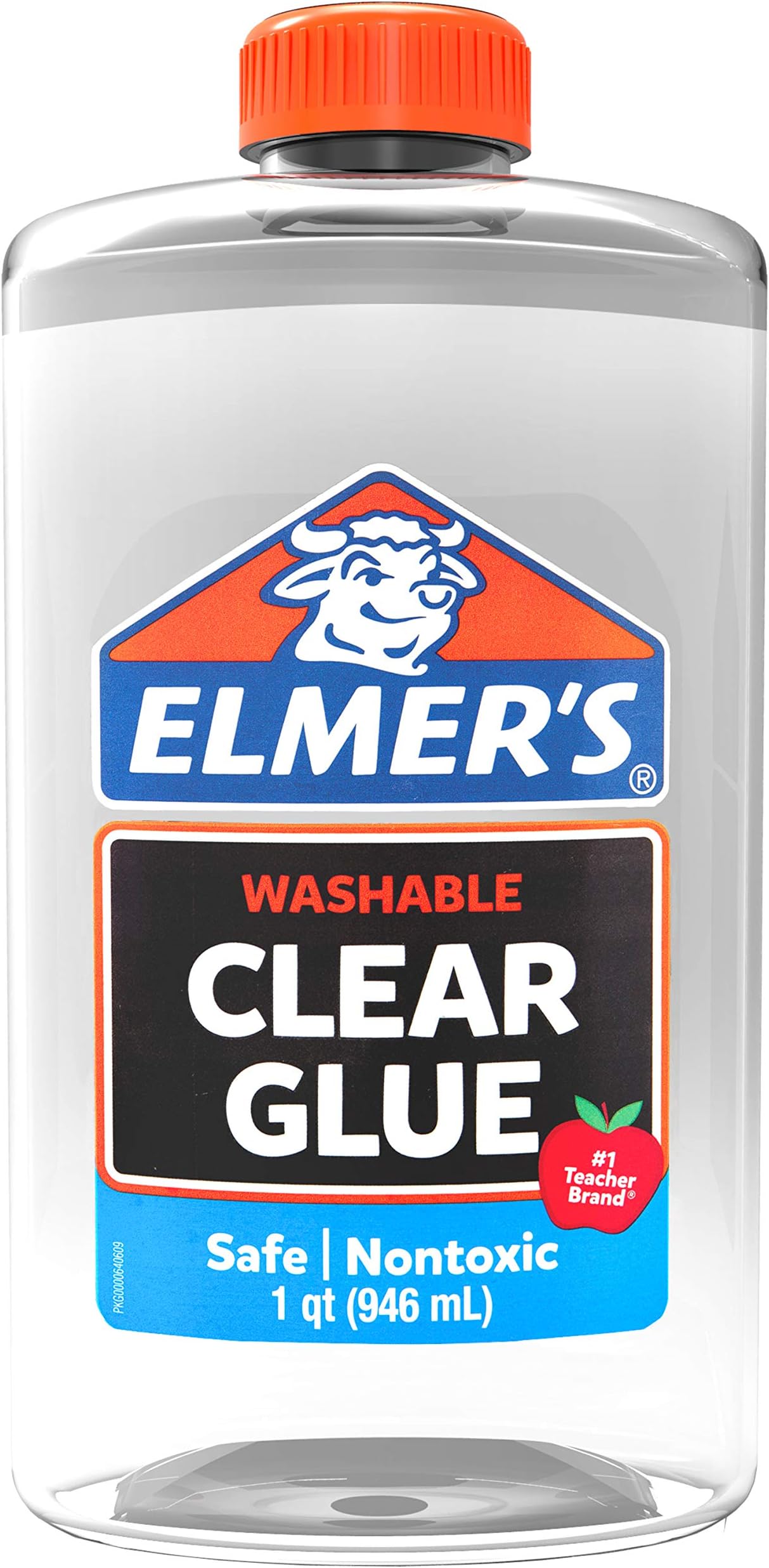 Elmer's Clear Liquid School Glue, Slime & Craft Glue | Large 1 Quart ...
