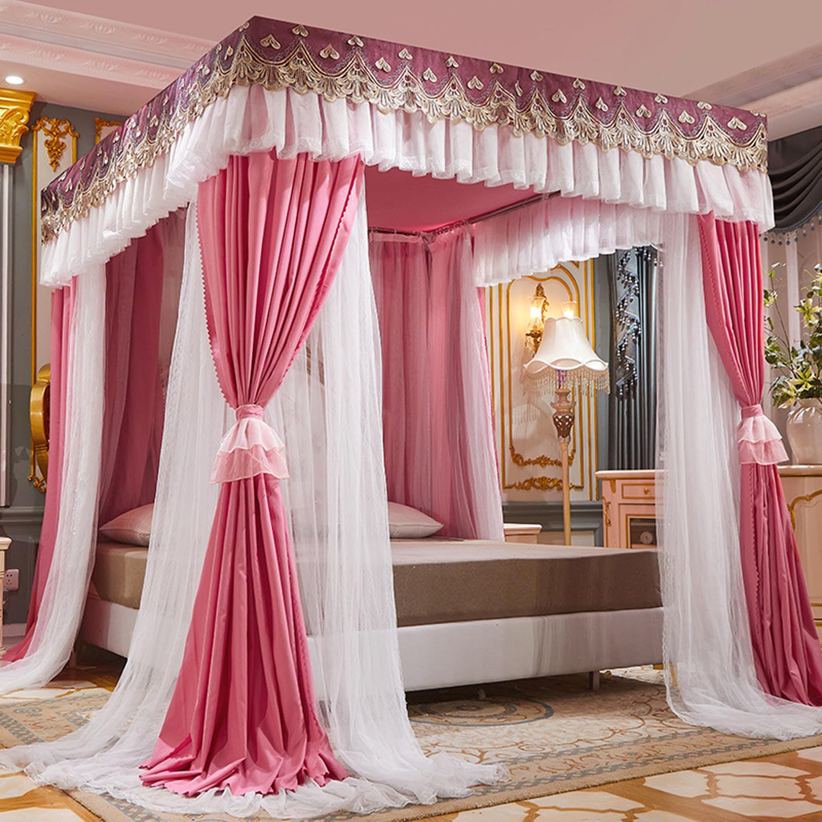 Moustiquaire lit baldaquin pour intérieur et extérieur : des nuits paisibles