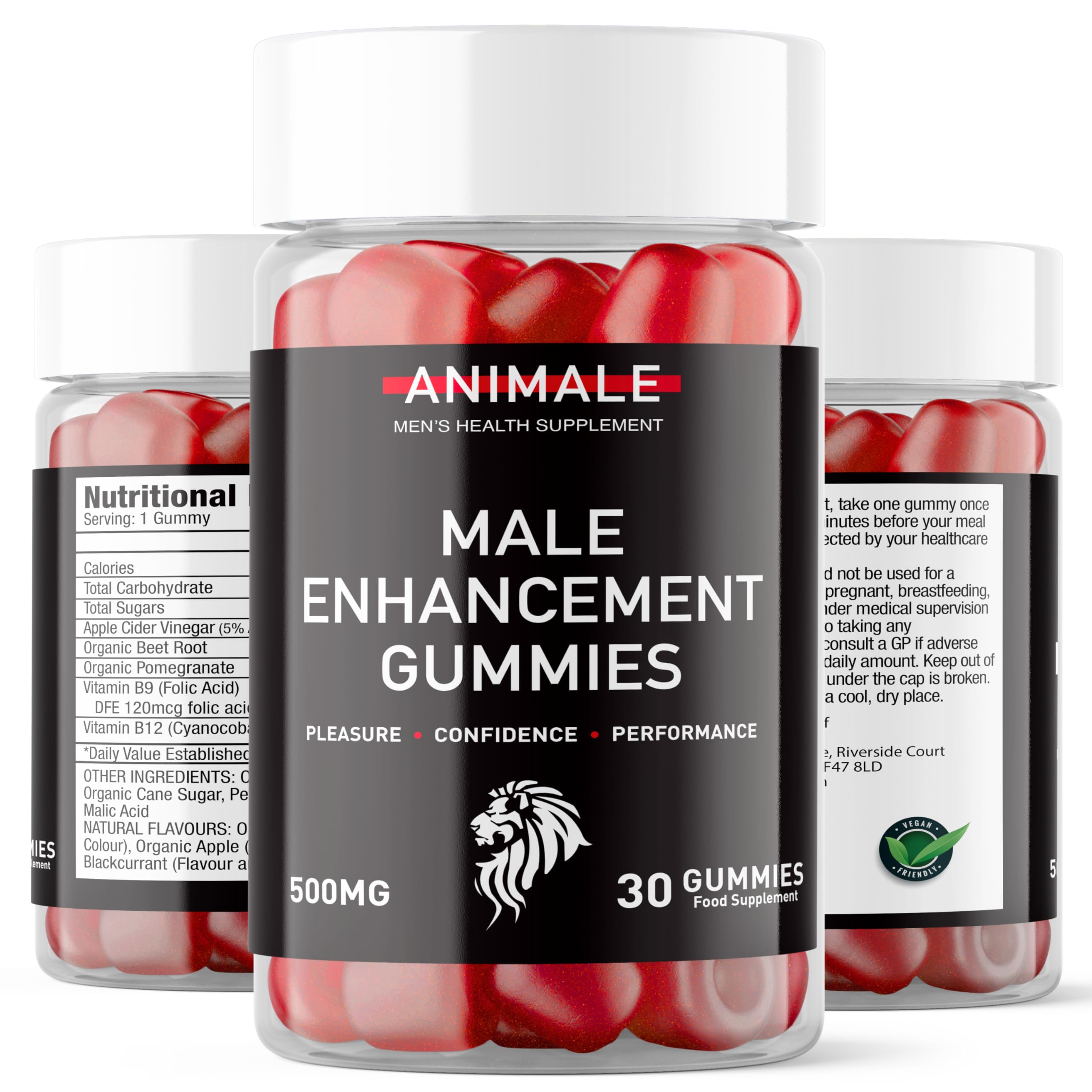 Bonbons gélifiés animale pour homme – 1 mois d'approvisionnement