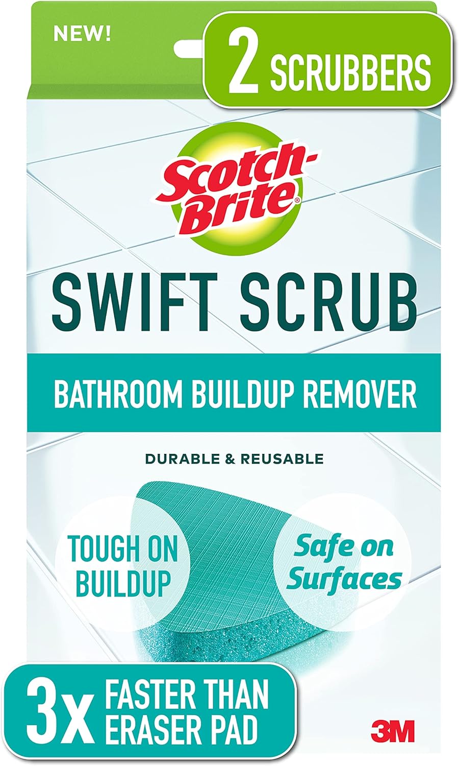 ScotchBrite Swift Scrub, Bathroom Buildup, Glass Door, Shower and Bath