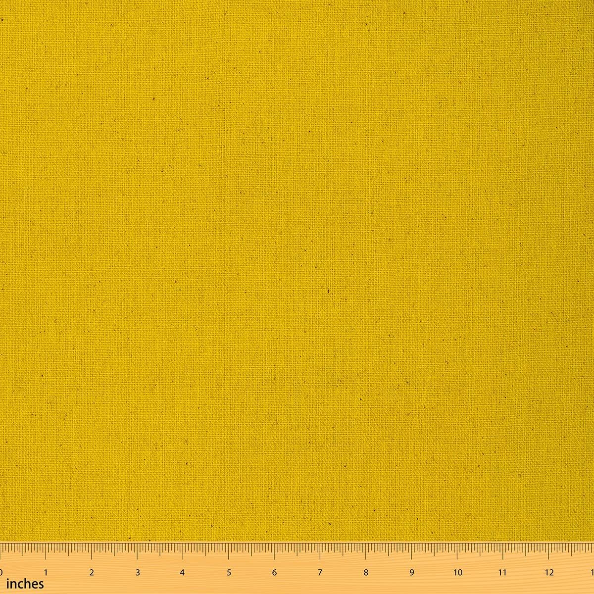 Mustard Fabric by The Yard, Solid Pure Decorative Fabric, Soft Microfiber Upholstery Fabric, DIY Craft Patchwork Indoor Outdoor Fabric for Women Girls Clothing Chairs Sofa Quilting Sewing, 3 Yards