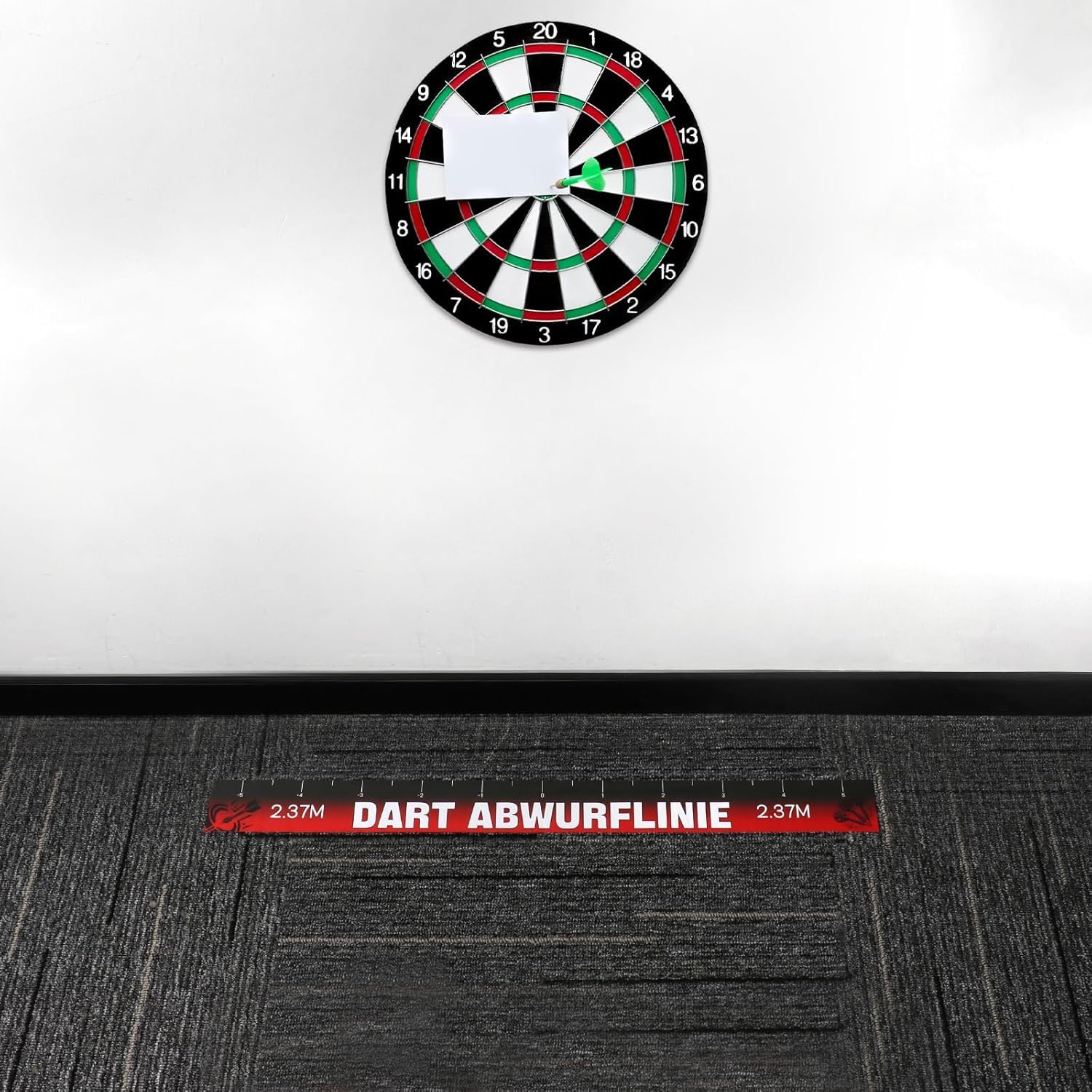 BEIMEIII Linia rzutu 56 x 5 cm naklejka Dart Dart obramowanie darta, matowa podłoga