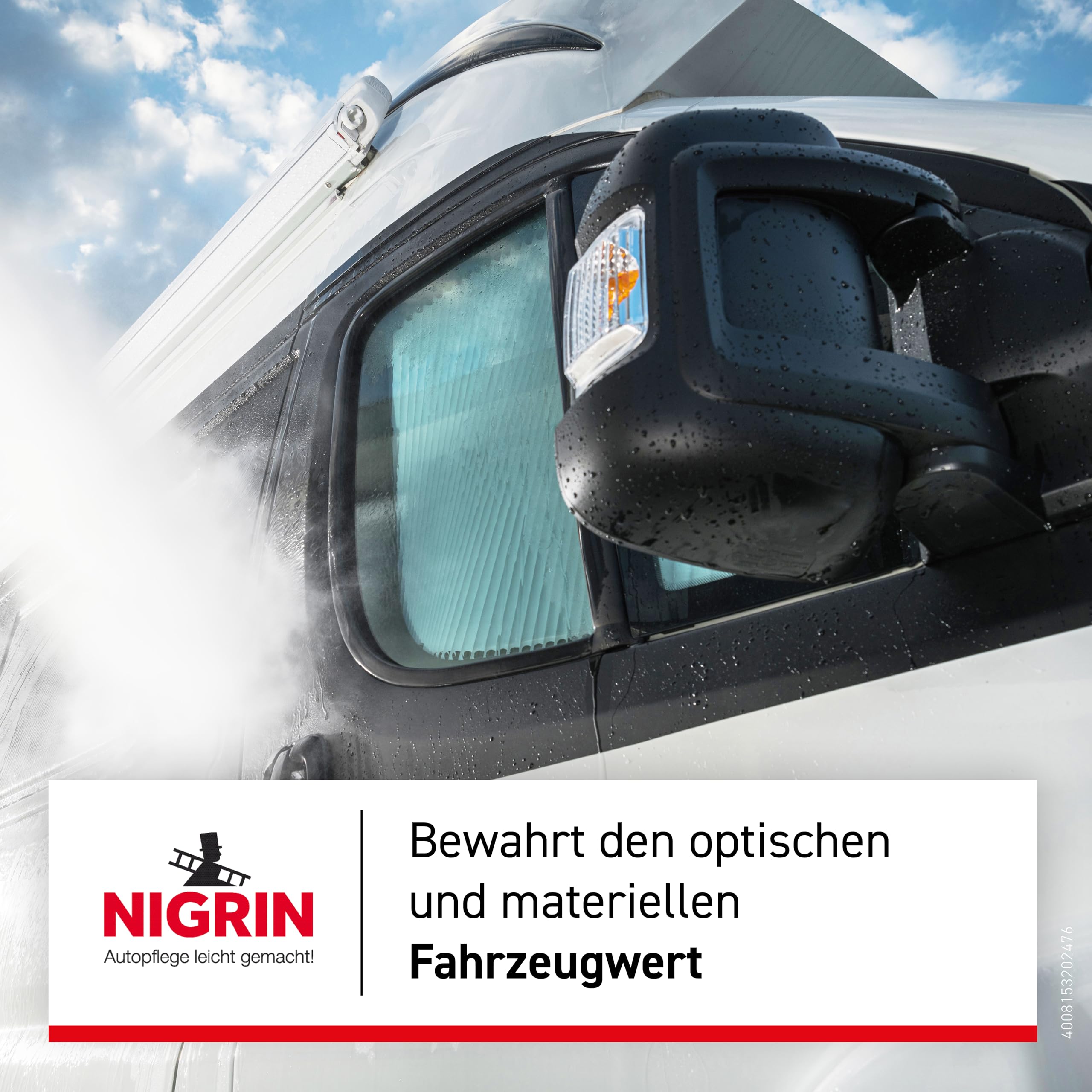 NIGRIN CARAVAN Removedor para insectos y resinas de árboles, limpia rápida y eficientemente, adecuado para todas las superficies pintadas, metal, vidrio y plástico, disuelve los residuos de insectos