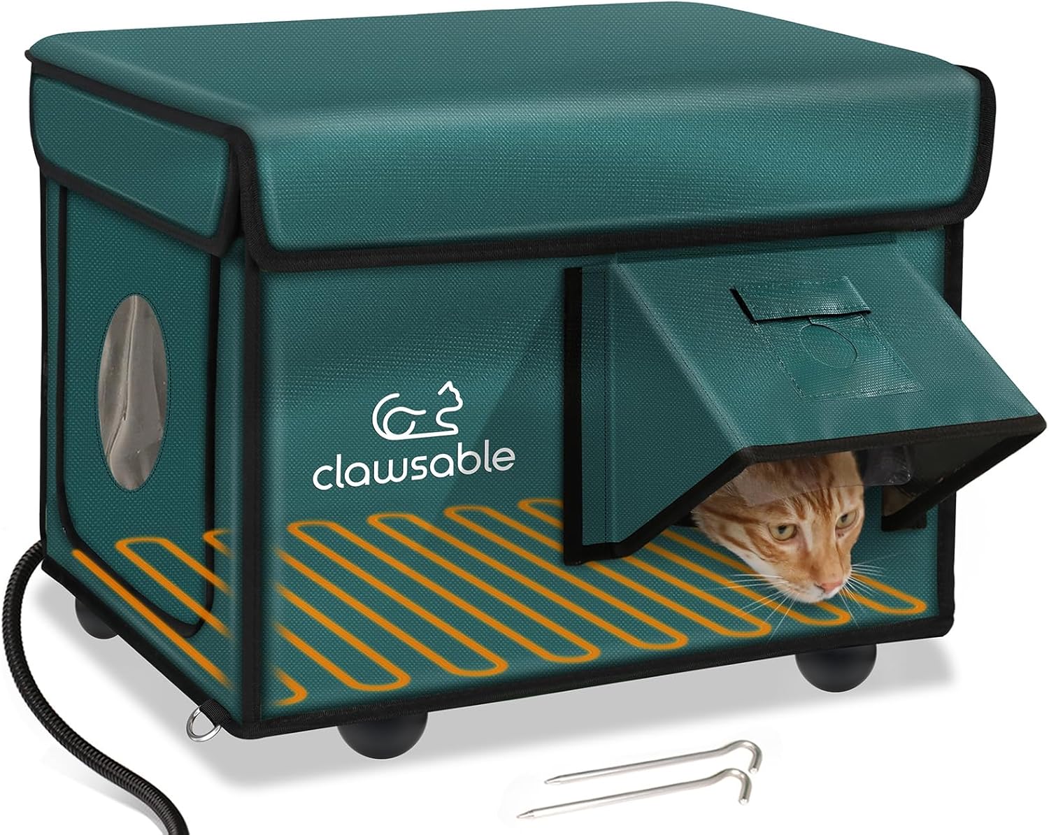 Indestructible Heated Cat House for Outside Cats Winter