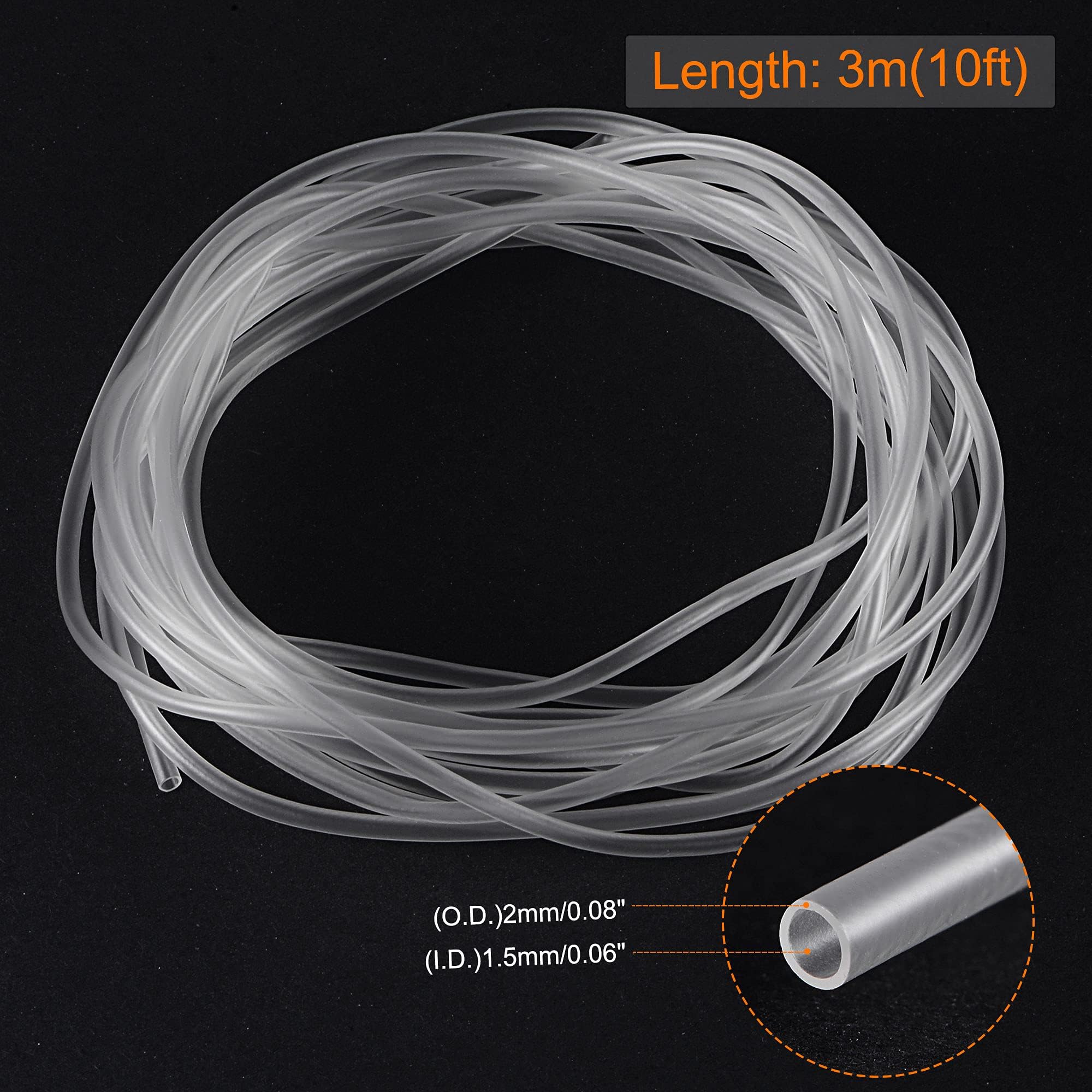 TOP-VIGOR PVC Schlauch 4,5x6,5mm 2m - Transparenter Flexschlauch Für Wasser & Luft