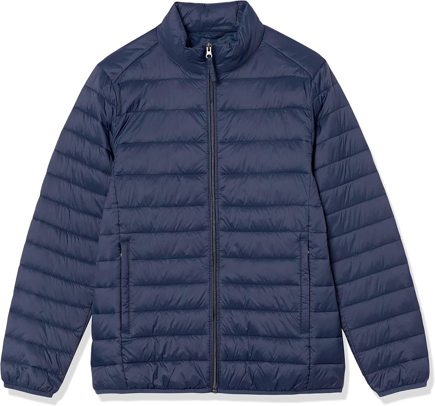 Amazon Essentials Men's Packable Lightweight Water-Resistant Puffer Jacket Large Navy