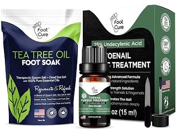 Tea Tree Oil Foot Soak with Epsom Salt - For Toenail Repair, Athletes Foot, Nail Repair Solution