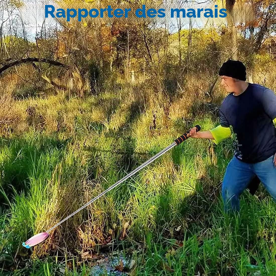 Perche télescopique 3 m avec crochet pour disque