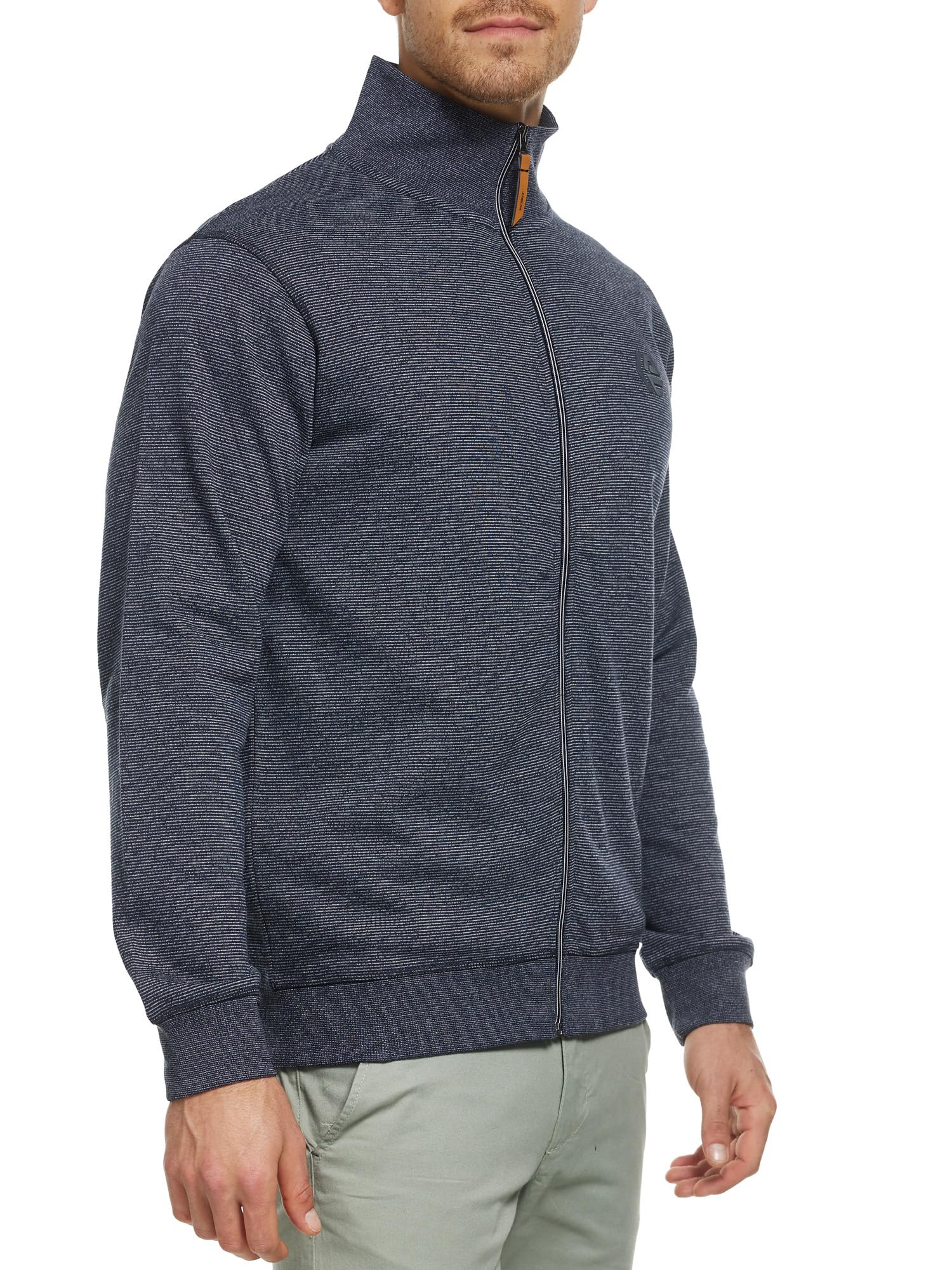 Indicode Herren INYanic Sweatjacke mit Stehkragen | Cardigan Herrenjacke Sweater Männer
