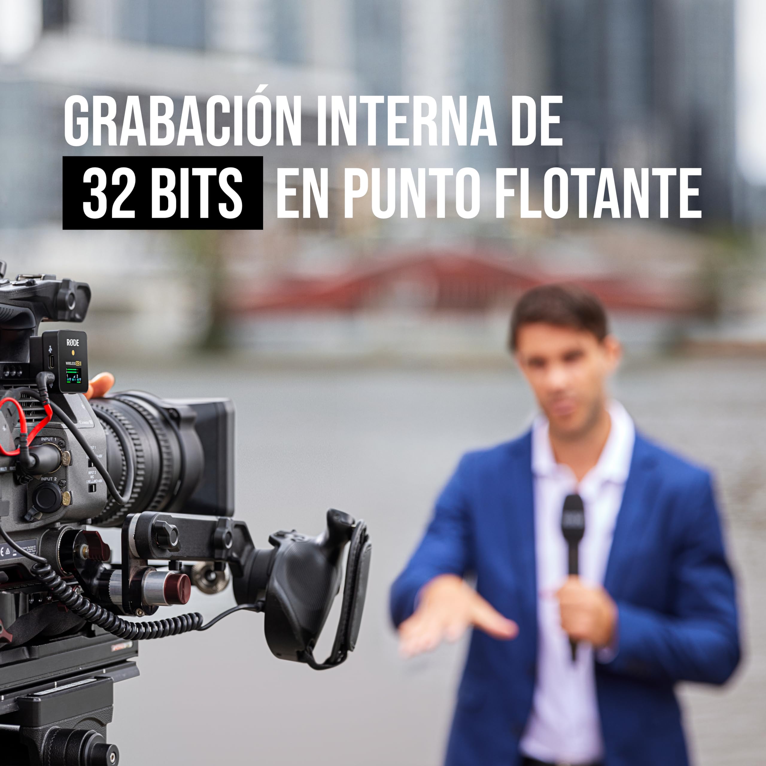 RØDE Interview Pro, micrófono inalámbrico con Condensador, cápsula de Calidad de transmisión y grabación Interna de 32 bits para creación de Contenido, Medios y entrevistas