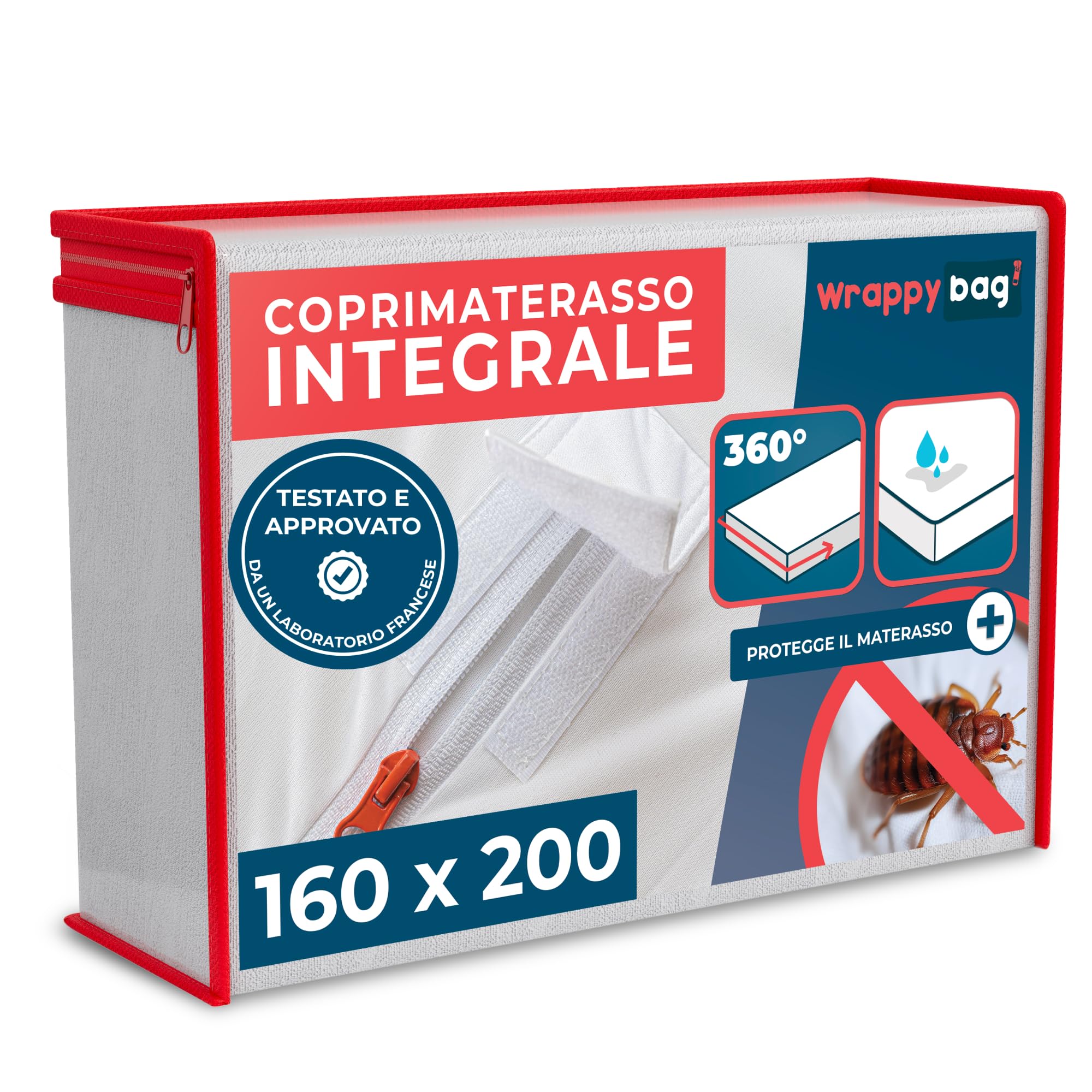 Coprimaterasso Impermeabile Protezione Integrale Anti Acaro e Insetti