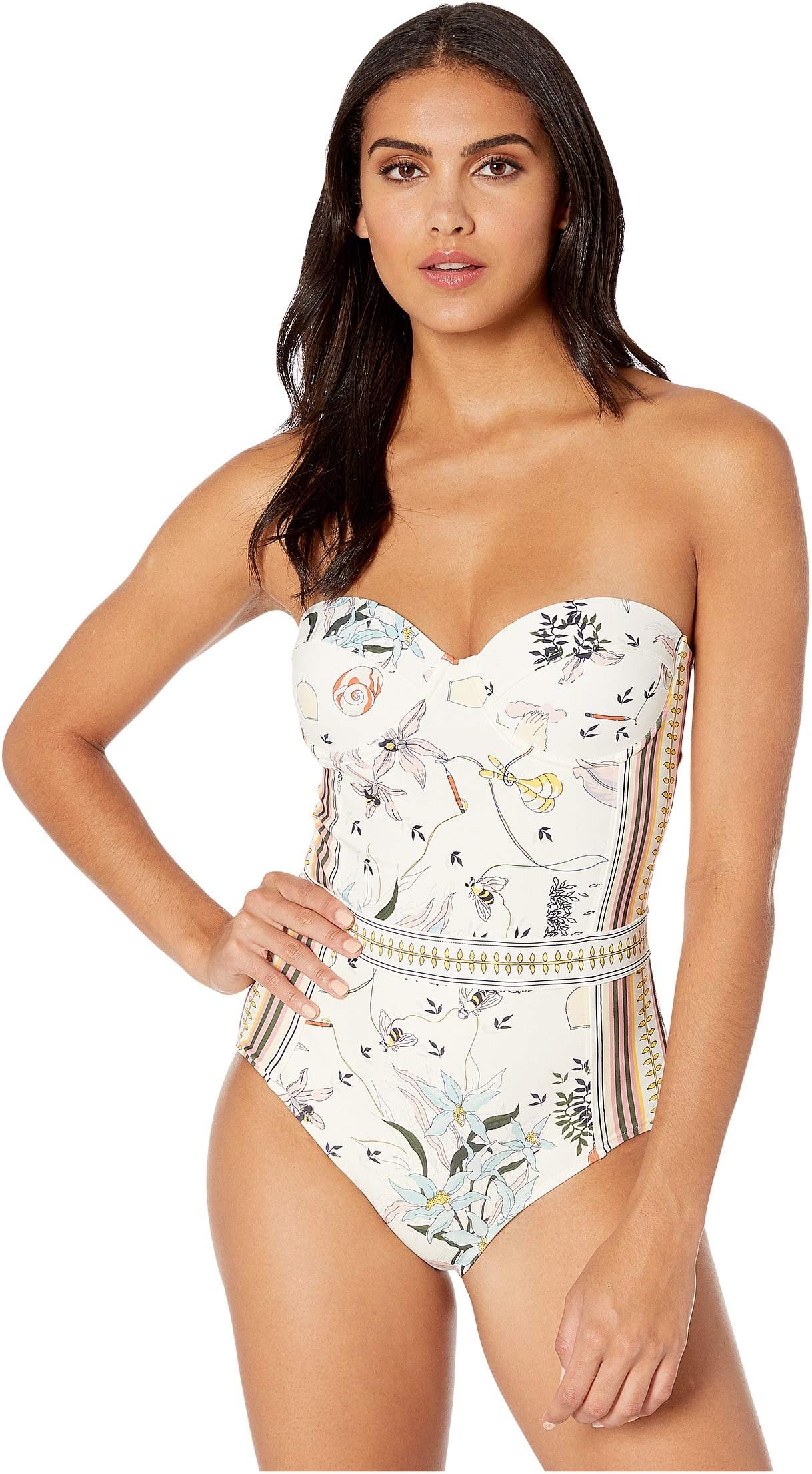 Printed Underwire One-Piece