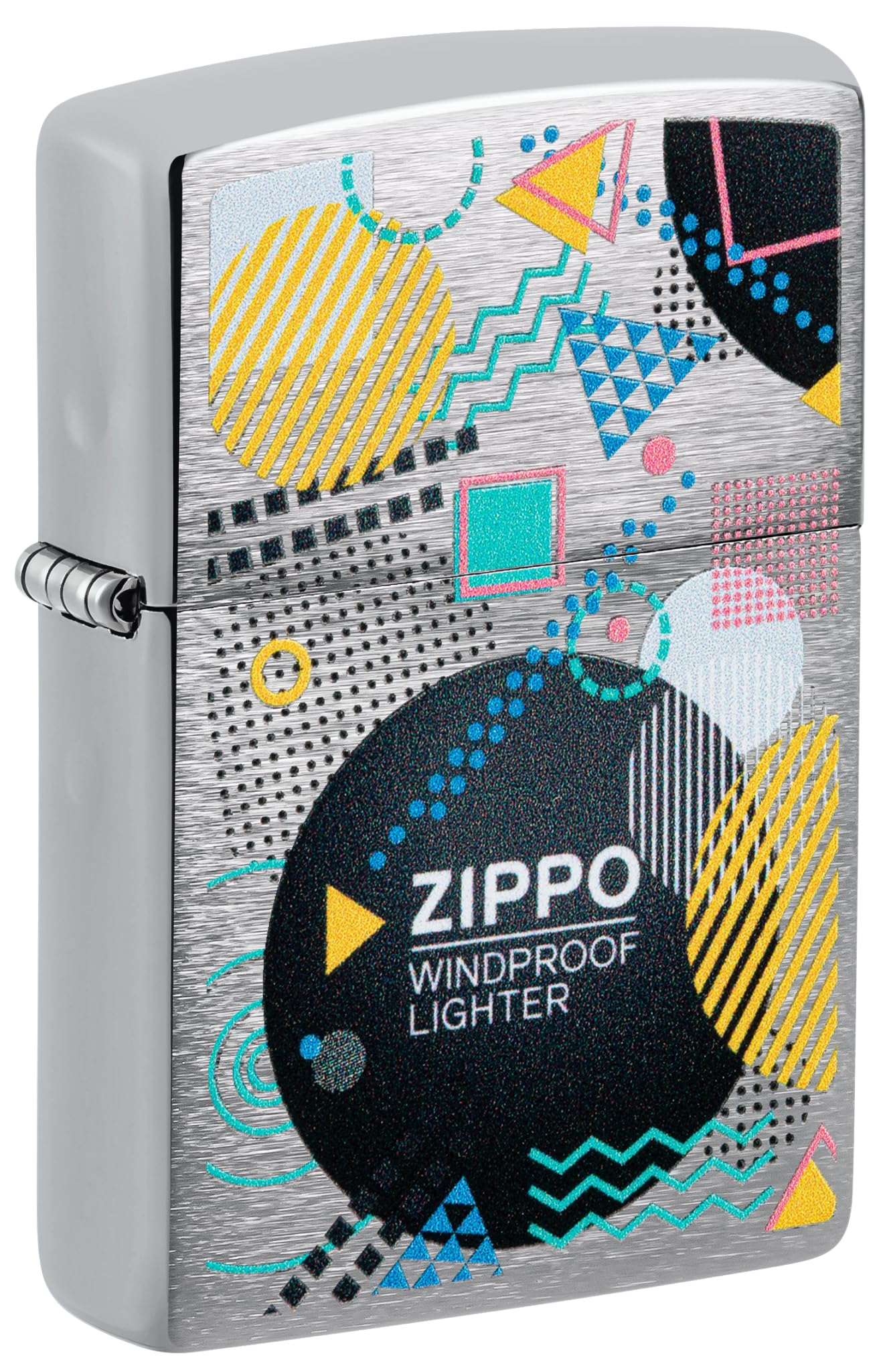 Zippo Lighter: Zippo Retro Design - Brushed Chrome 46052