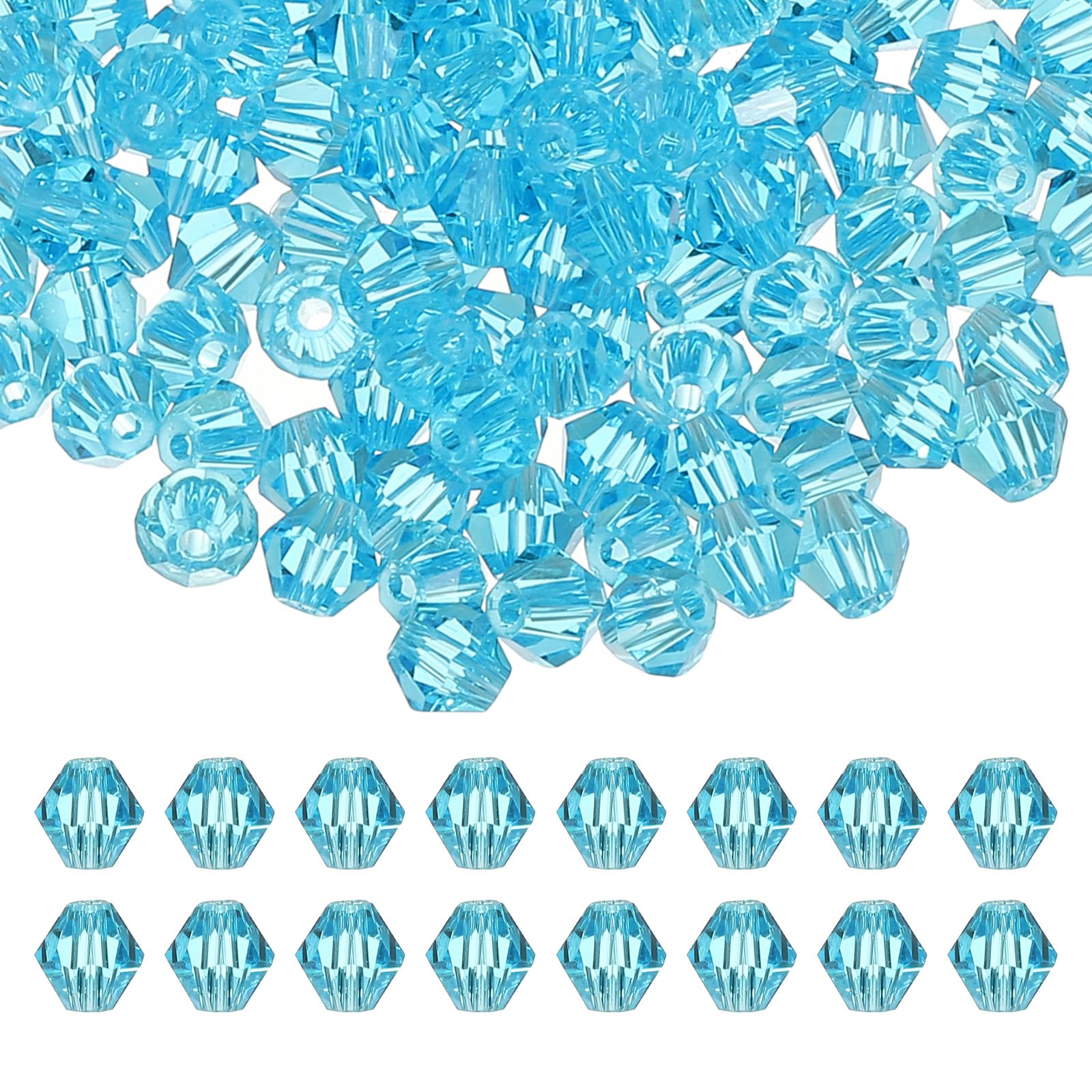 PATIKIL 6mm Bicone Crystal Beads
