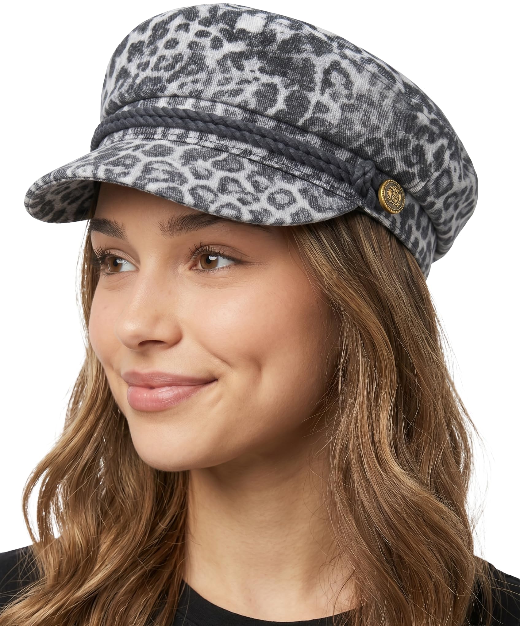 Funky Junque Greek Fisherman Newsboy Cap, Cotton Captains Bakerboy Hat