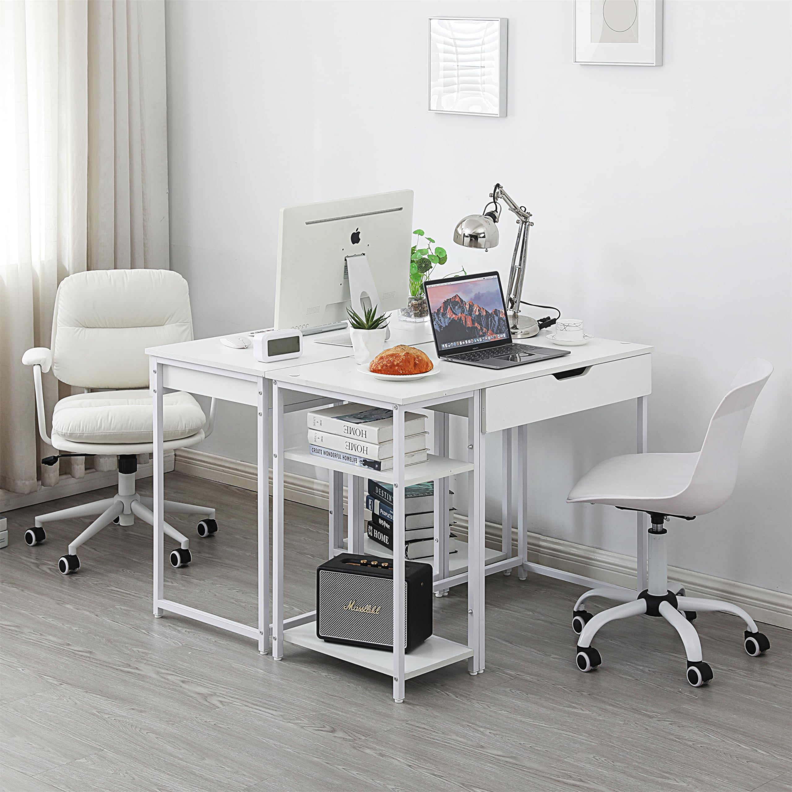 パソコンデスク 収納台　引き出し付き ミシン台 学習机 パソコンデスク 引き出し付き 収納台 ミシン台 学習机 勉強机