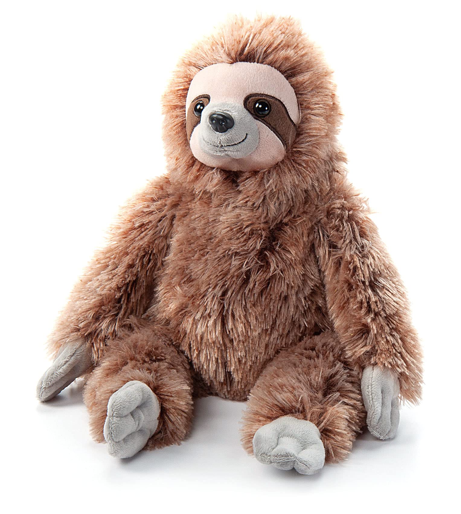 The Petting Zoo Sloth Stuffed Animal Plushie, Gifts for Kids, Wild Onez Wildlife Animals, Brown Sloth Plush Toy 9 inches