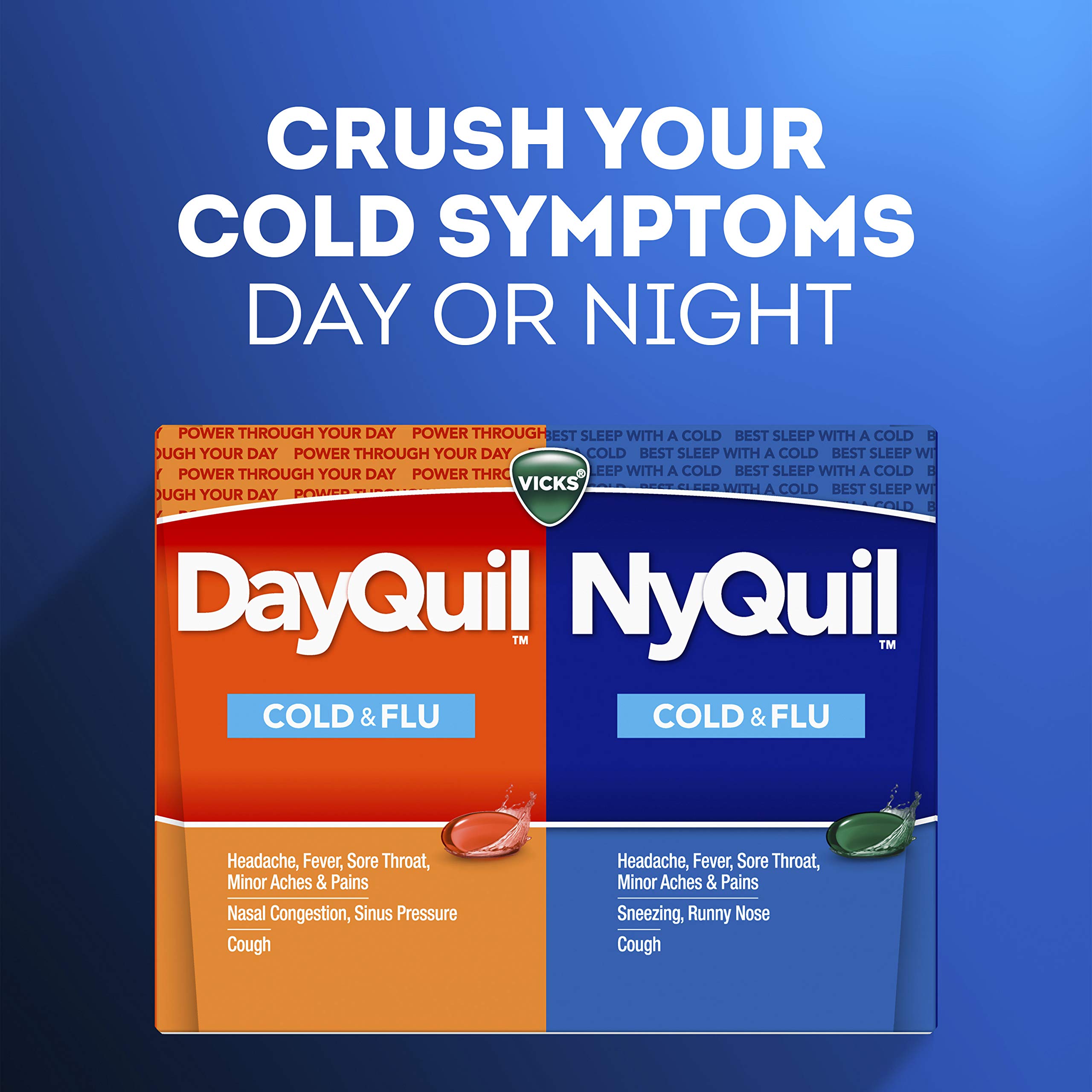 DayQuil Sévère Rhume & Grippe Liquicaps - 16 Capsules Par Vicks
