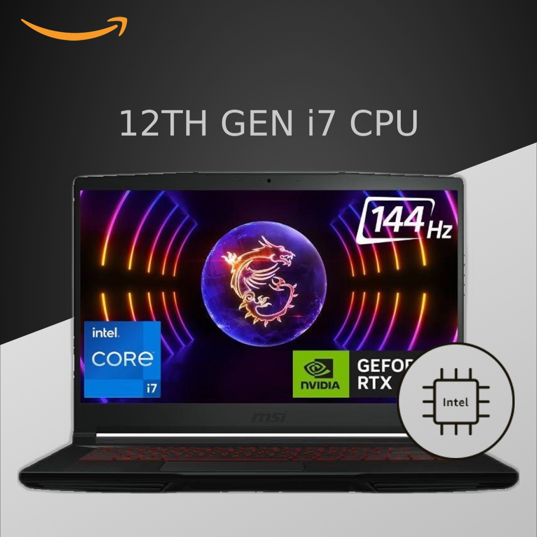 MSI Thin GF63, Intel 12th Gen. i7-12650H, 40CM FHD 144Hz Gaming