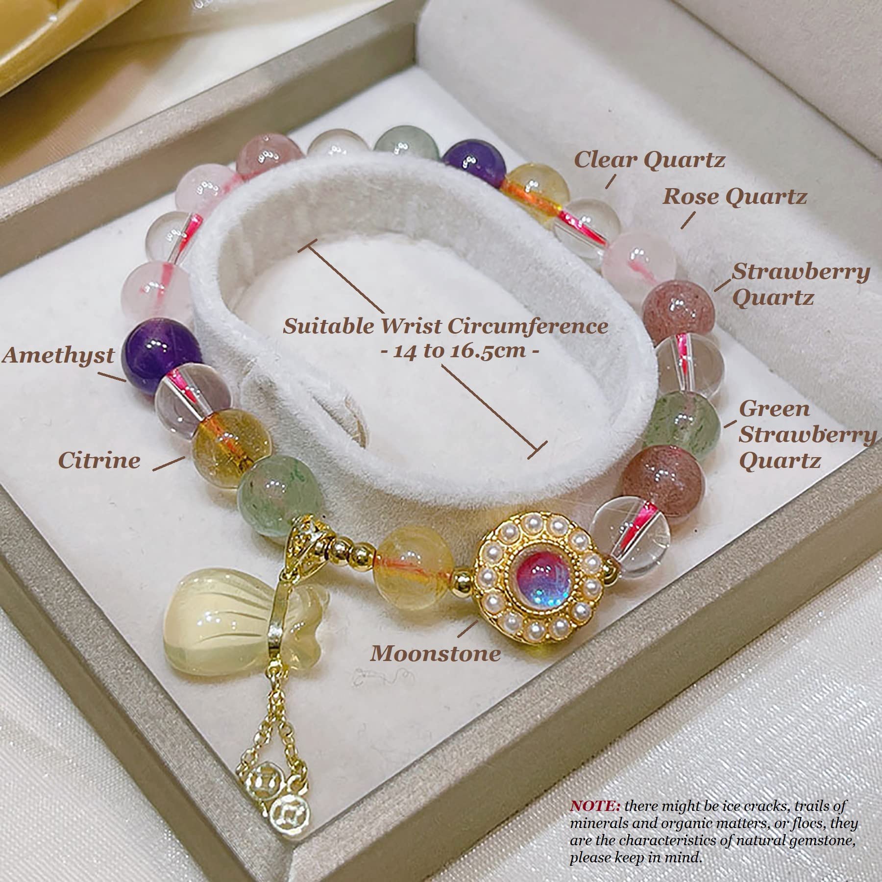 Braccialetto Feng Shui Ricchezza In Citrino Naturale | Portafortuna Con Cristalli E Pixiu Per Prosperità E Denaro | Talismano Chakra Regalo Donna