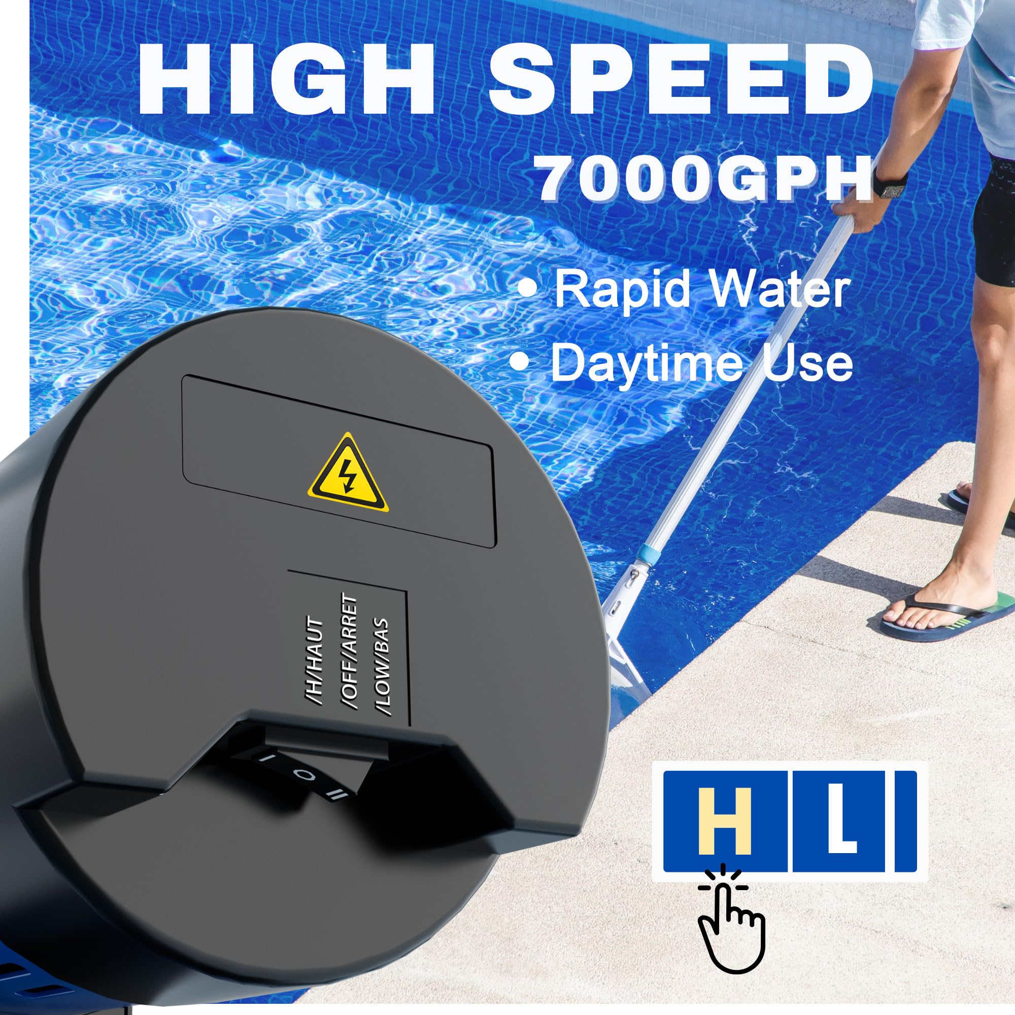 Snapklik.com : FOTING In/Above Ground Pool Pump, Self Primming