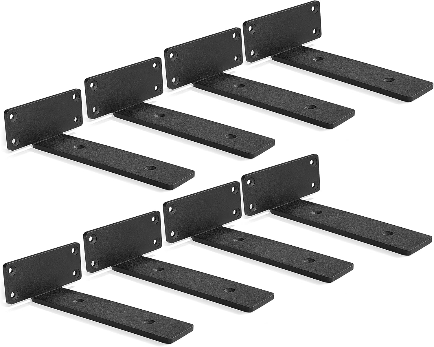 Buy BATODA 6 Inch Floating Shelf Bracket Black Metal L Brackets