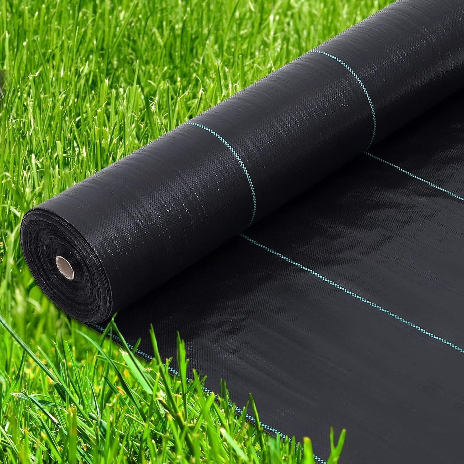 Toile de protection contre les mauvaises herbes tissée robuste de 141,7 g - Tissu paysager de qualité professionnelle - Couverture perméable pour jardins, allées et allées