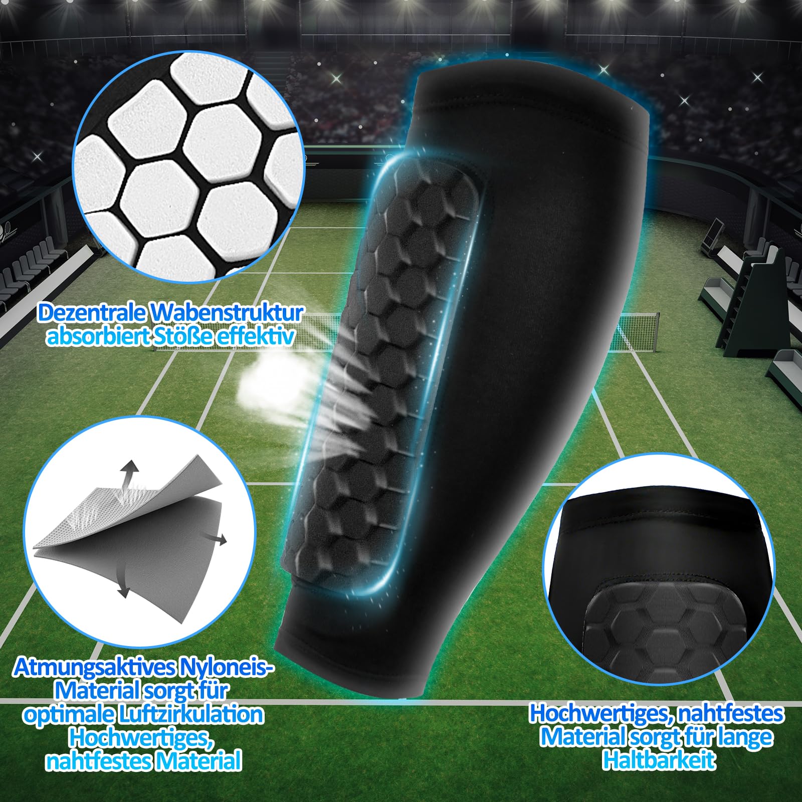 Parastinchi bambini calcio S – Traspirante e antiscivolo per calciatori in crescita 30 – 50 kg, protezione efficace durante il calcio, il basket, il ciclismo e le escursioni