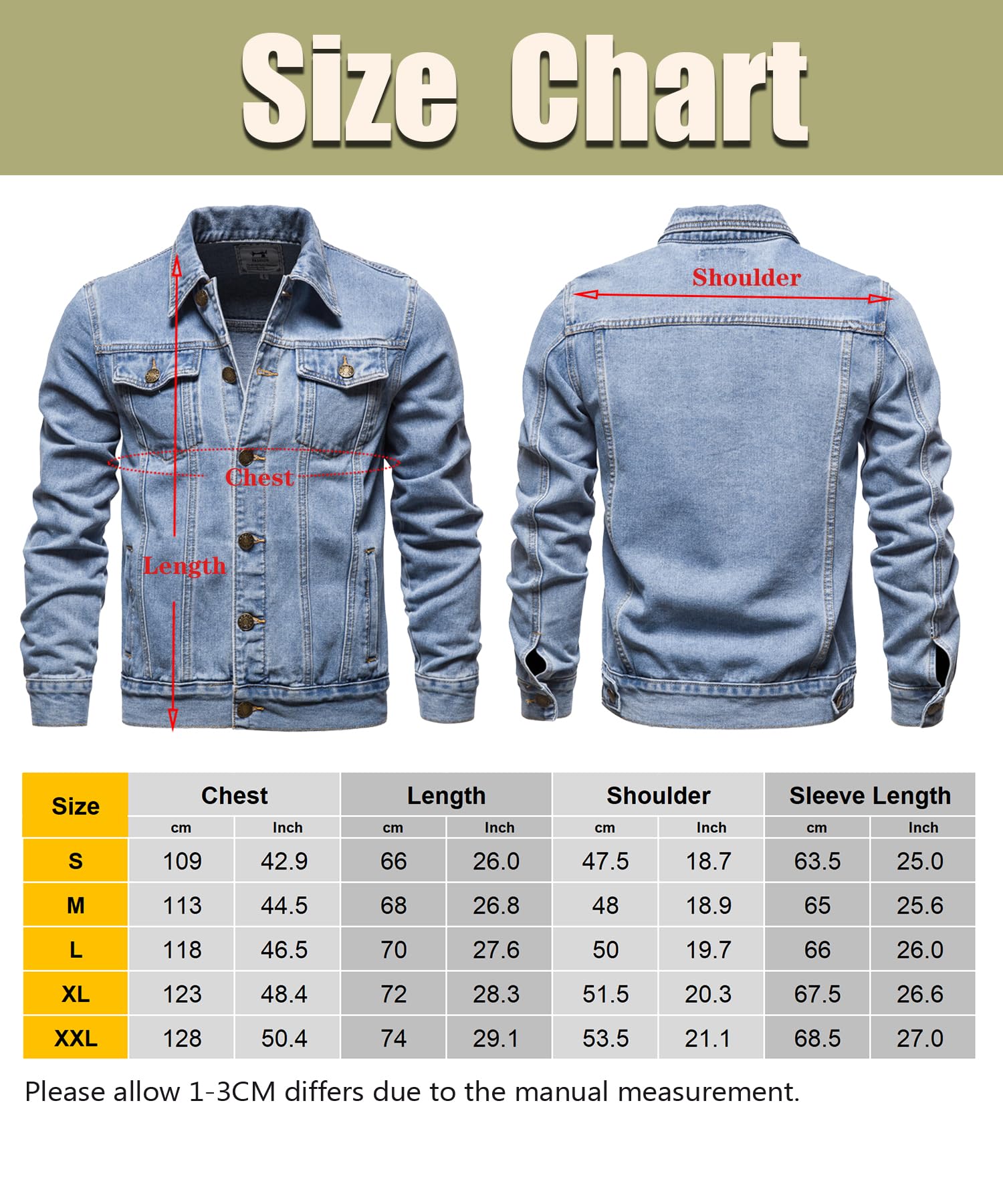 Veste en Jean pour Hommes Jacket en Jean Vintage The Trucker Veste Denim Jacket Blouson Cowboy à la Mode Motard Décontractée Denim Rider Manteau de Moto Retro Outwear classique