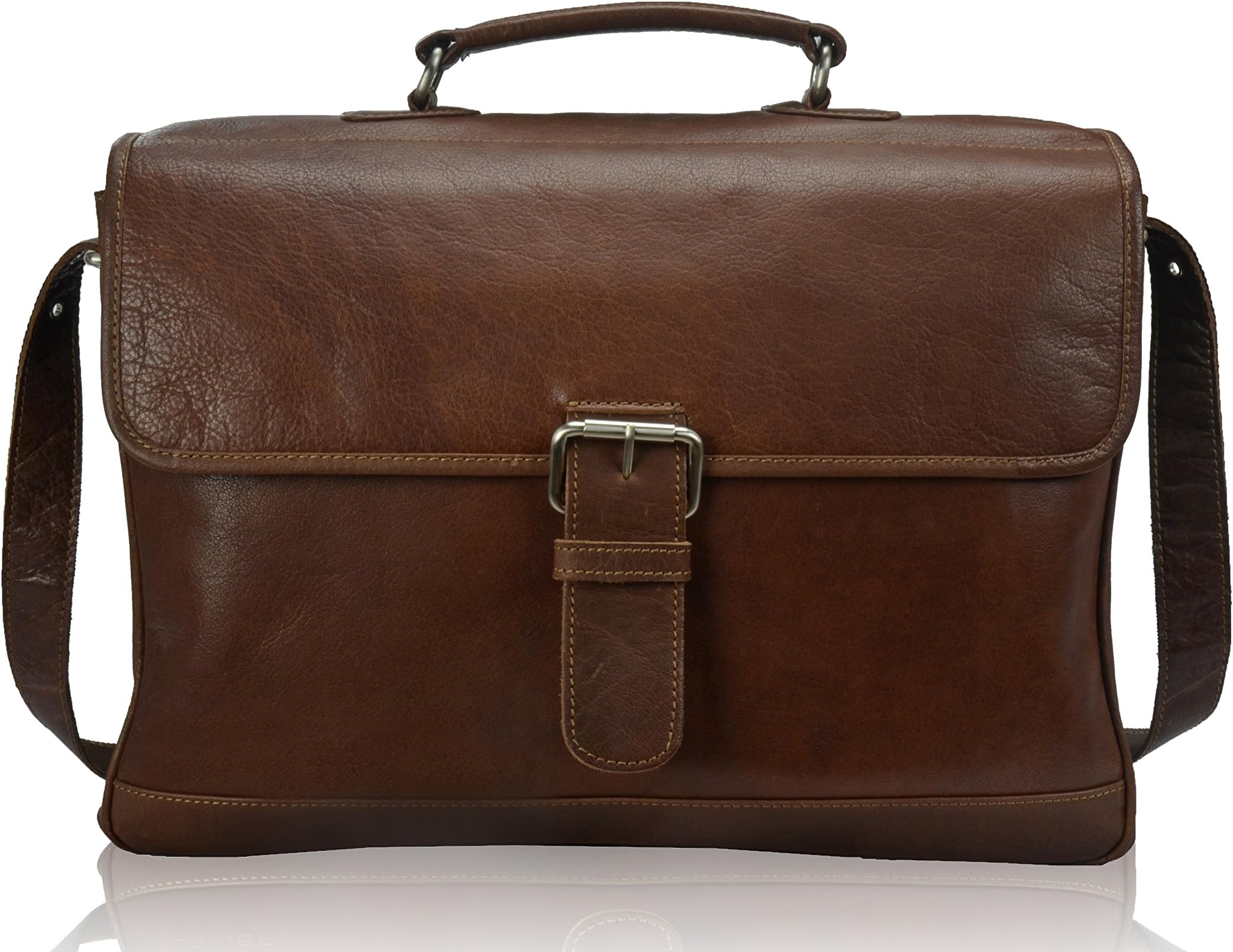 TONY'S BAGS - 15.6 inch Laptop bag - College Bag, Office Bag, Business Bag Briefcase in Vintage Style