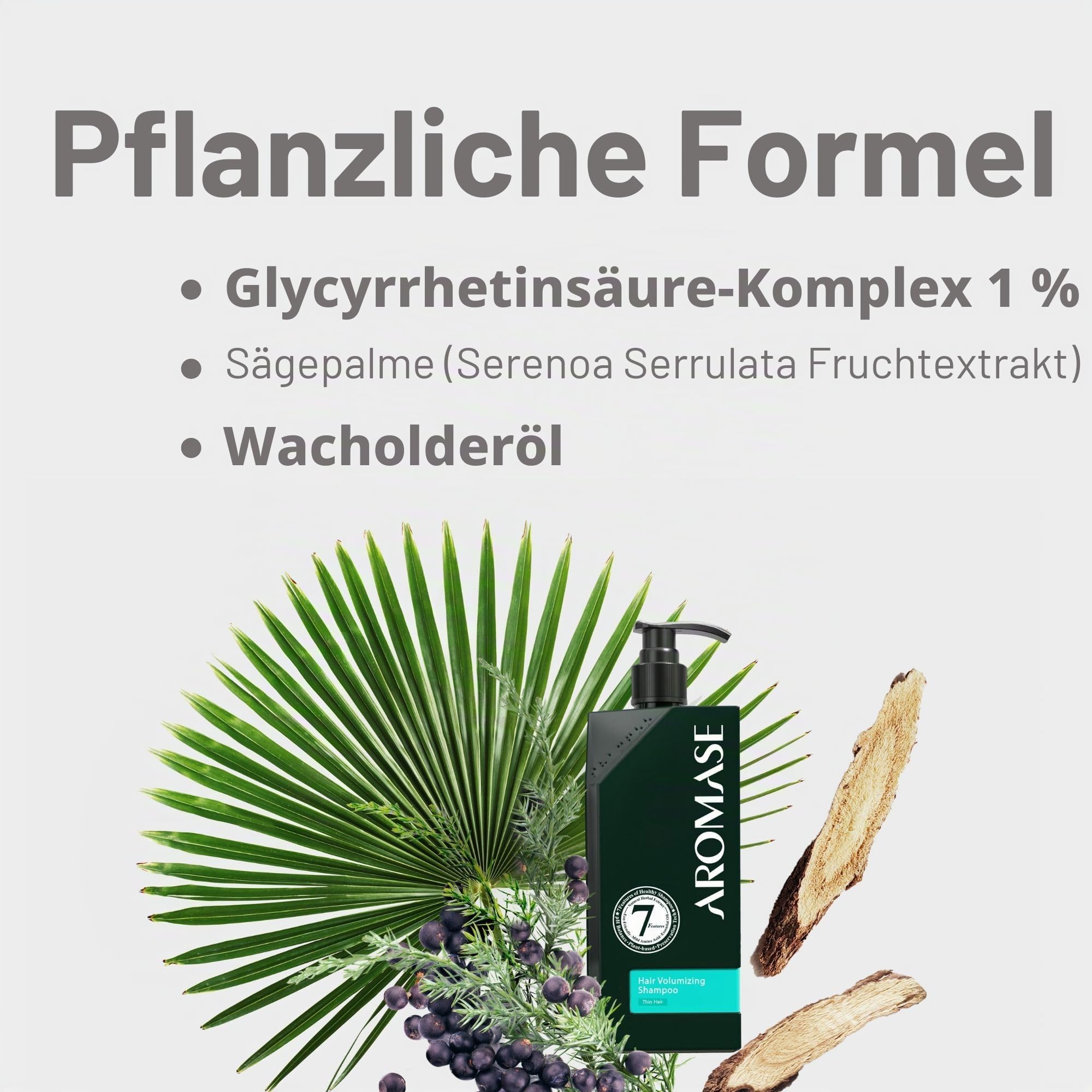 AROMASE Anti-Haarausfall Essential Shampoo - Effektiv bei Tendenzen zu Haarausfall, stärkt die Haarwurzel & stimuliert den Haarwuchs - 400 ml