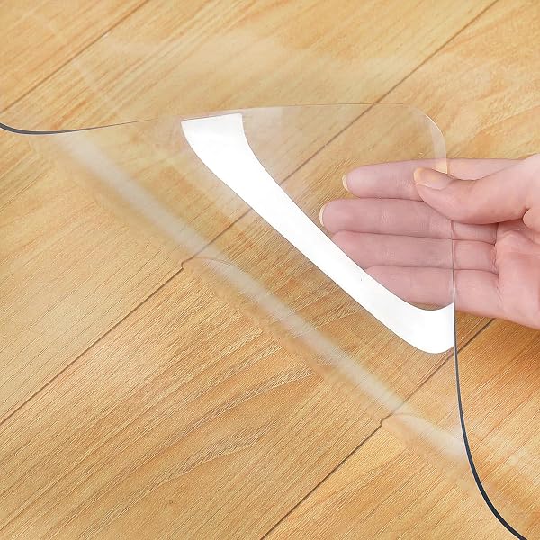 冷蔵庫マット 無色 透明 60*60cm 厚さ2mm PVC 透明 冷蔵庫下シート 傷防止マット 縮みなし 冷蔵庫耐震マット 洗濯機も適用 - 5