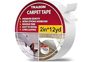 Removable Carpet Tape Double Sided for Hardwood Floors, Rug Gripper Heavy Duty,...