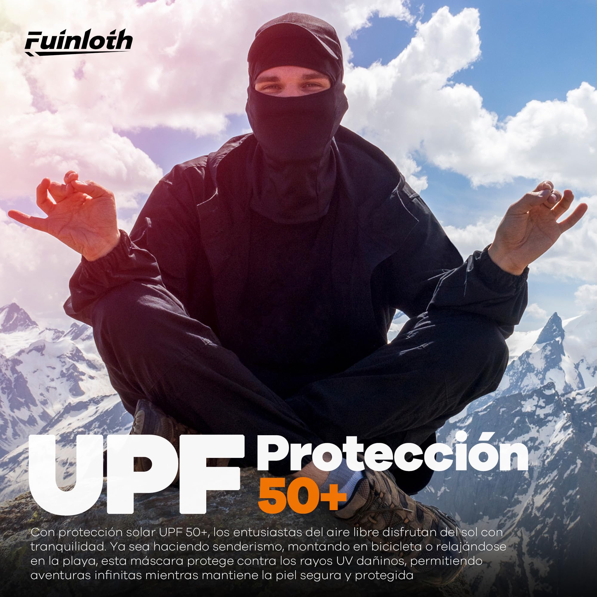 fuinloth Pasamontañas Balaclava Moto, Máscara de Esquí Bici Snowboard Ciclismo Ski Hombre y Mujer