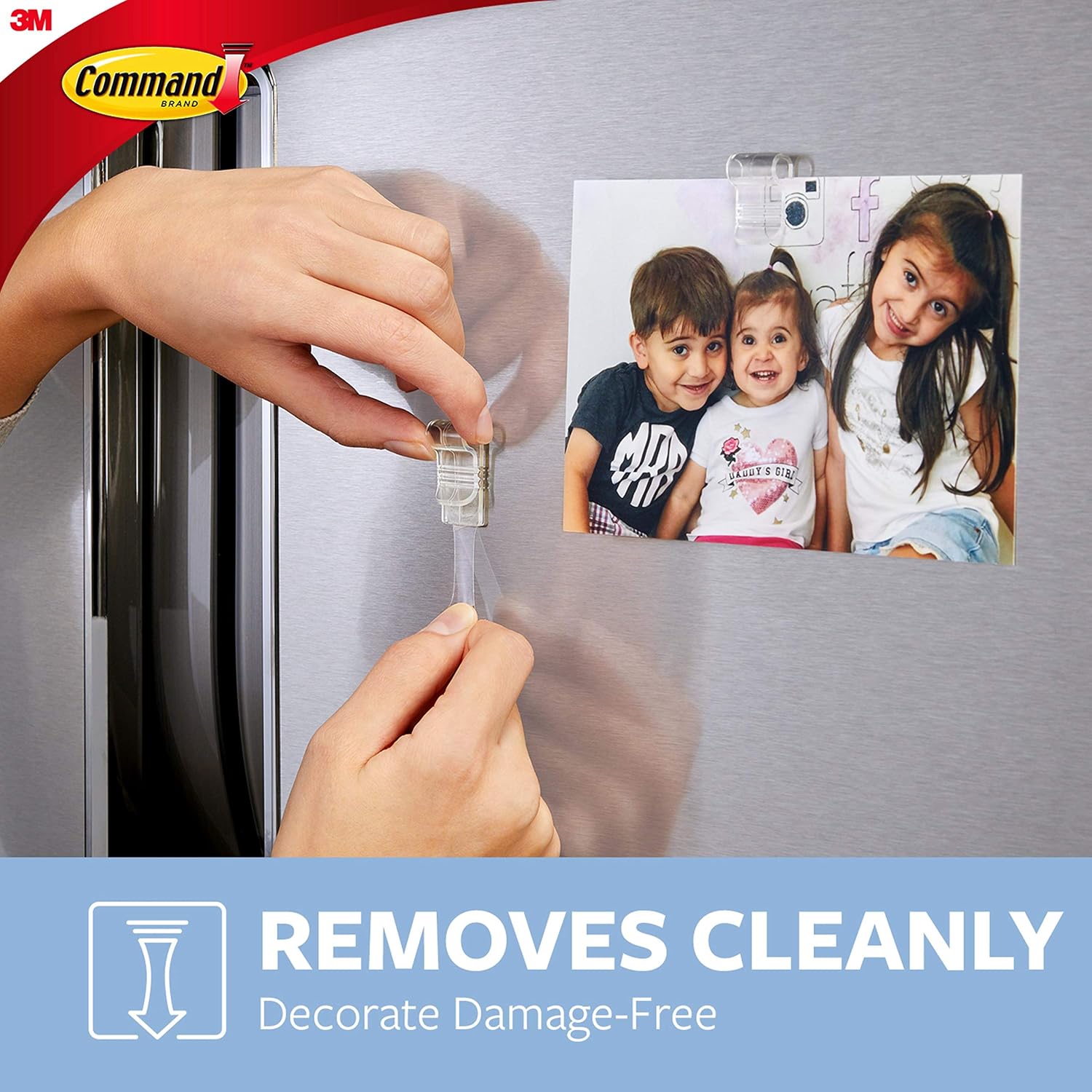 Command 17210CLR B007RKFDFS Fridge, Clear, 6, 4-Pack, 24 Clips Total, White, Count