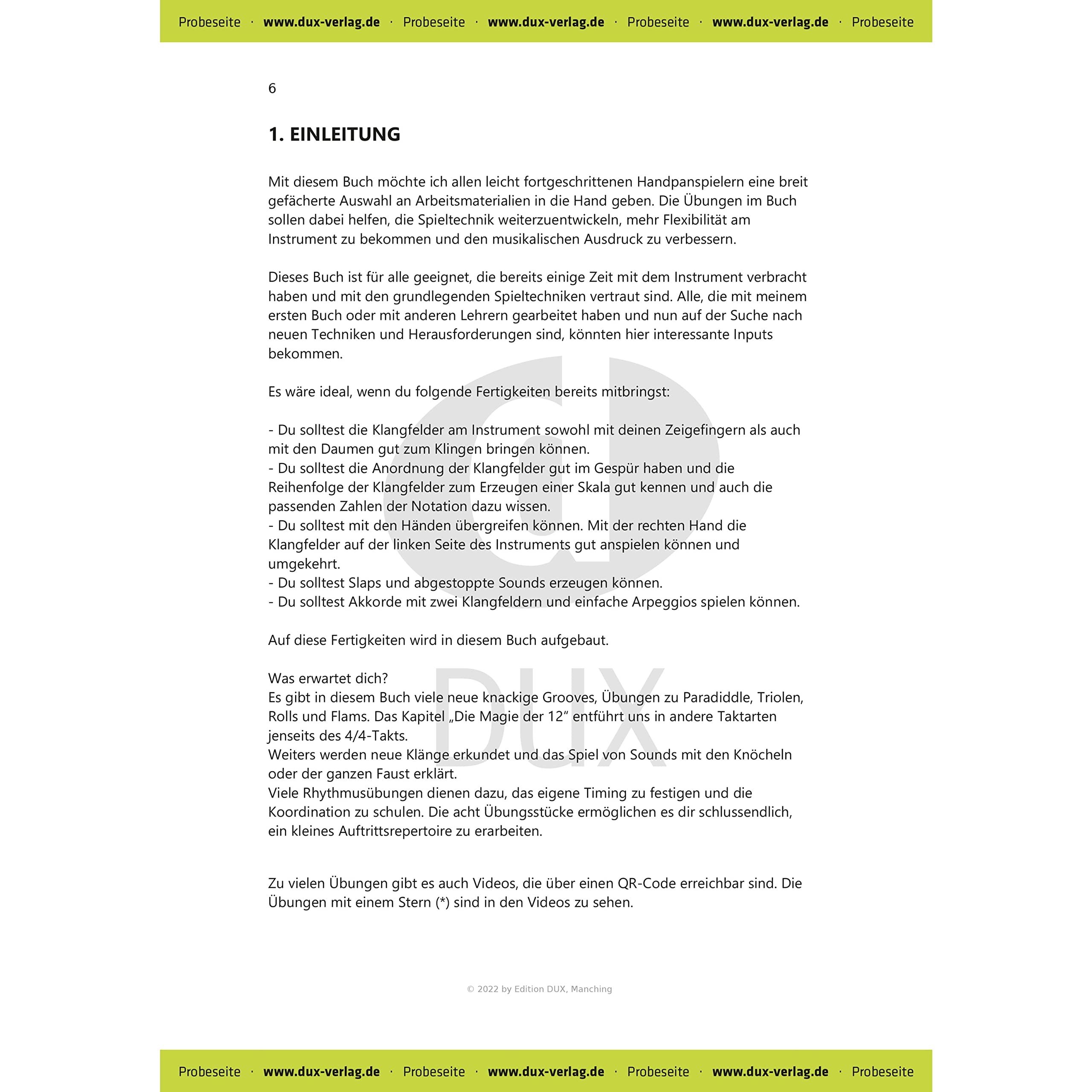 Edition Dux Das Handpanbuch 2 - Didactique pour Percussion