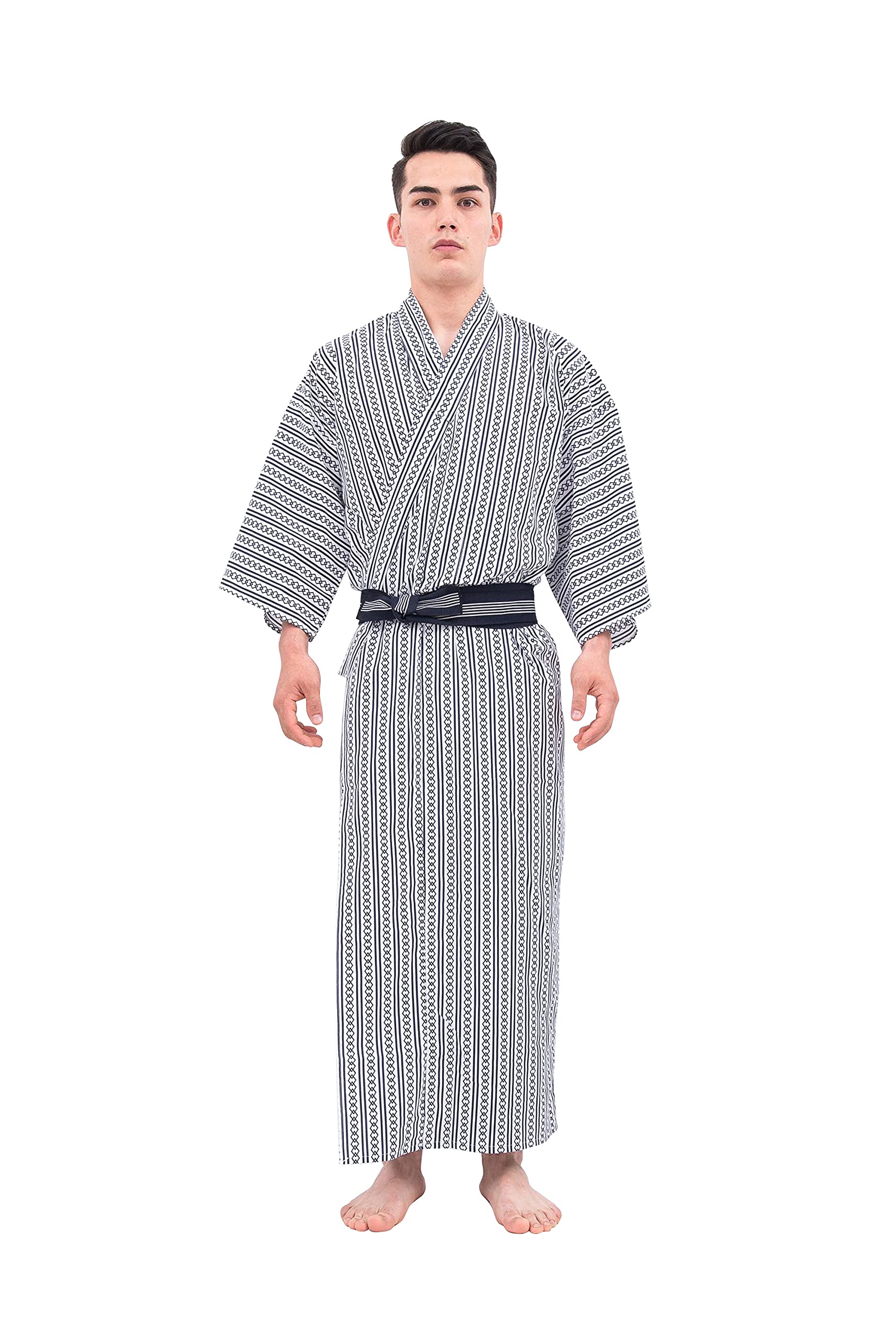 Buy Mens Classic Yukata, Japanese Style Bathrobe, Made in Japan Online at desertcart Kenya