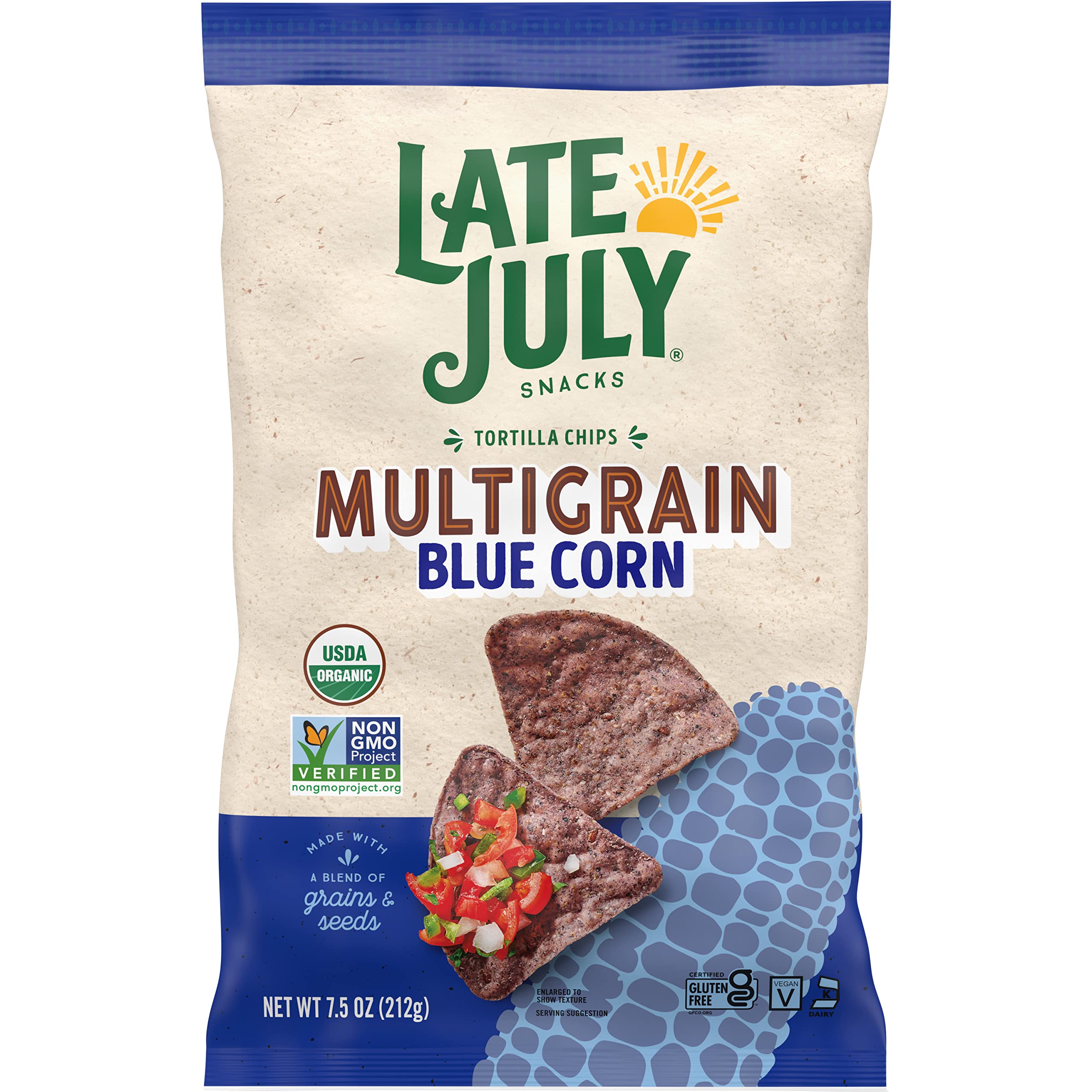 Amazon.com: Late July Snacks, Organic Multigrain Blue Corn