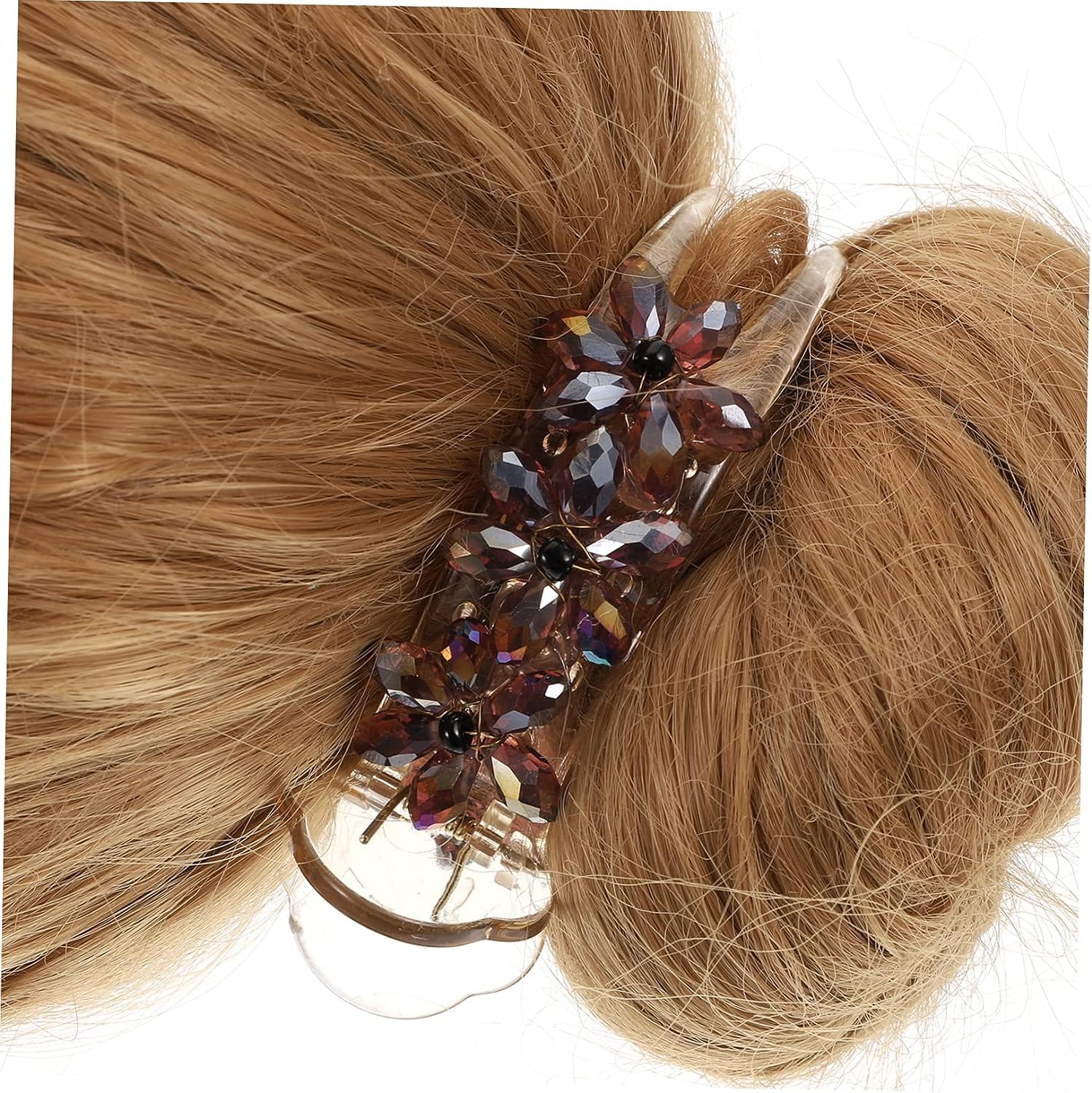 4 Stück Haarspangen für französische Haare, Haarspangen mit Diamant, mittlere Größe, Haarnadel für Damen, Retro-Haarspangen für große Krallen, Haarspangen für mittlere Haare, Fermagl