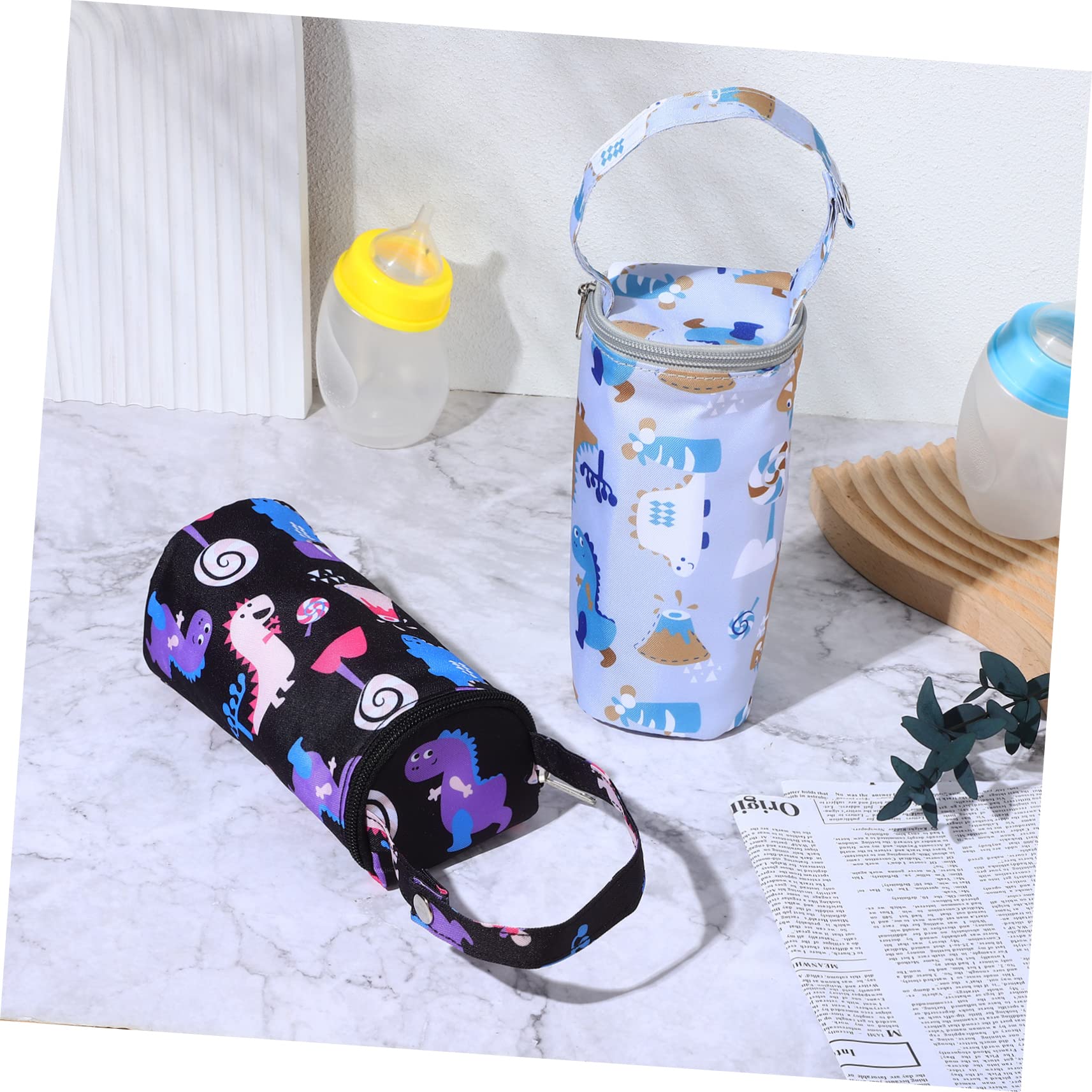 ifundom 6piezas Bolsa Térmica para Biberones Diseño De Dibujos Animados Soporte Aislante para Leche para Carro y Mochila Protección Térmica para Bebés