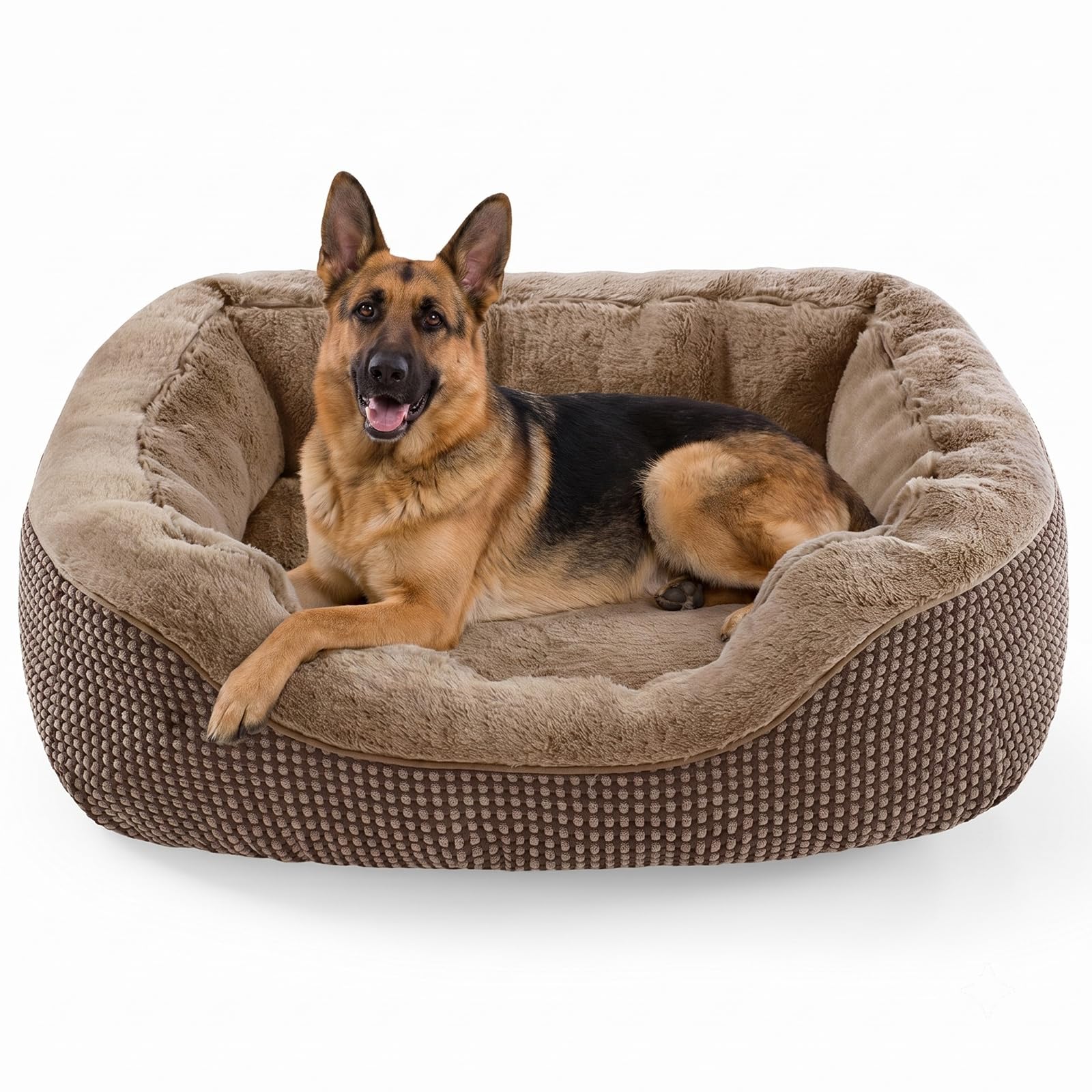 INVENHO XL Dog Beds Large Sized Dog, Washable Orthopedic Warming Soft Sleeping Durable with Anti-Slip Bottom