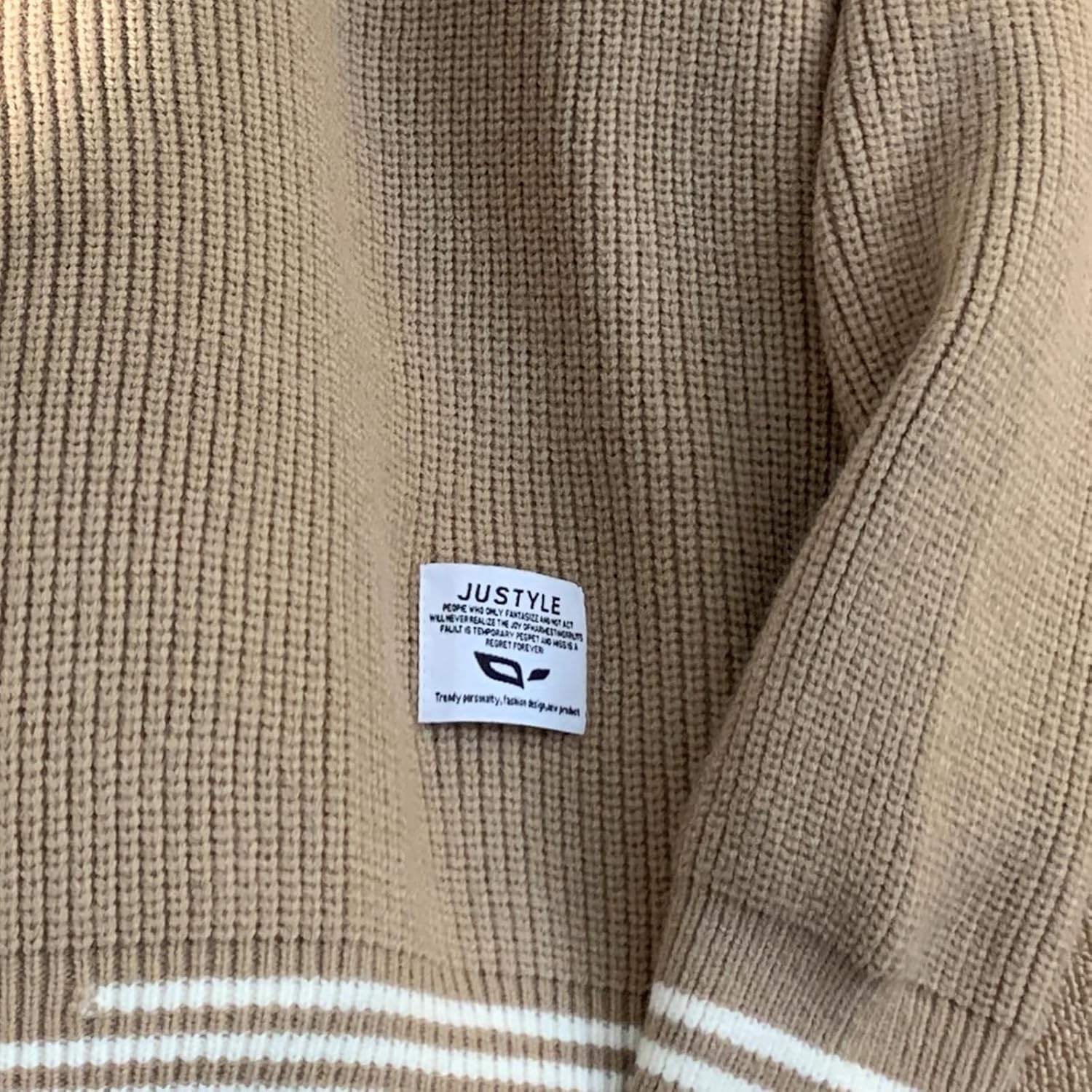 Men Colorblocked Crewneck Sweater Baggy Knitted Pullover Jumper Unisex Casual Textured Sweater Tops - Image 8