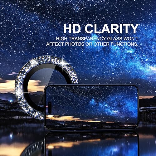 Miniatura 122 de Choiche Protector de lente de cámara compatible con iPhone 14 Pro/iPhone 14 Pro Max, protector de pantalla de vidrio templado 9H, accesorios