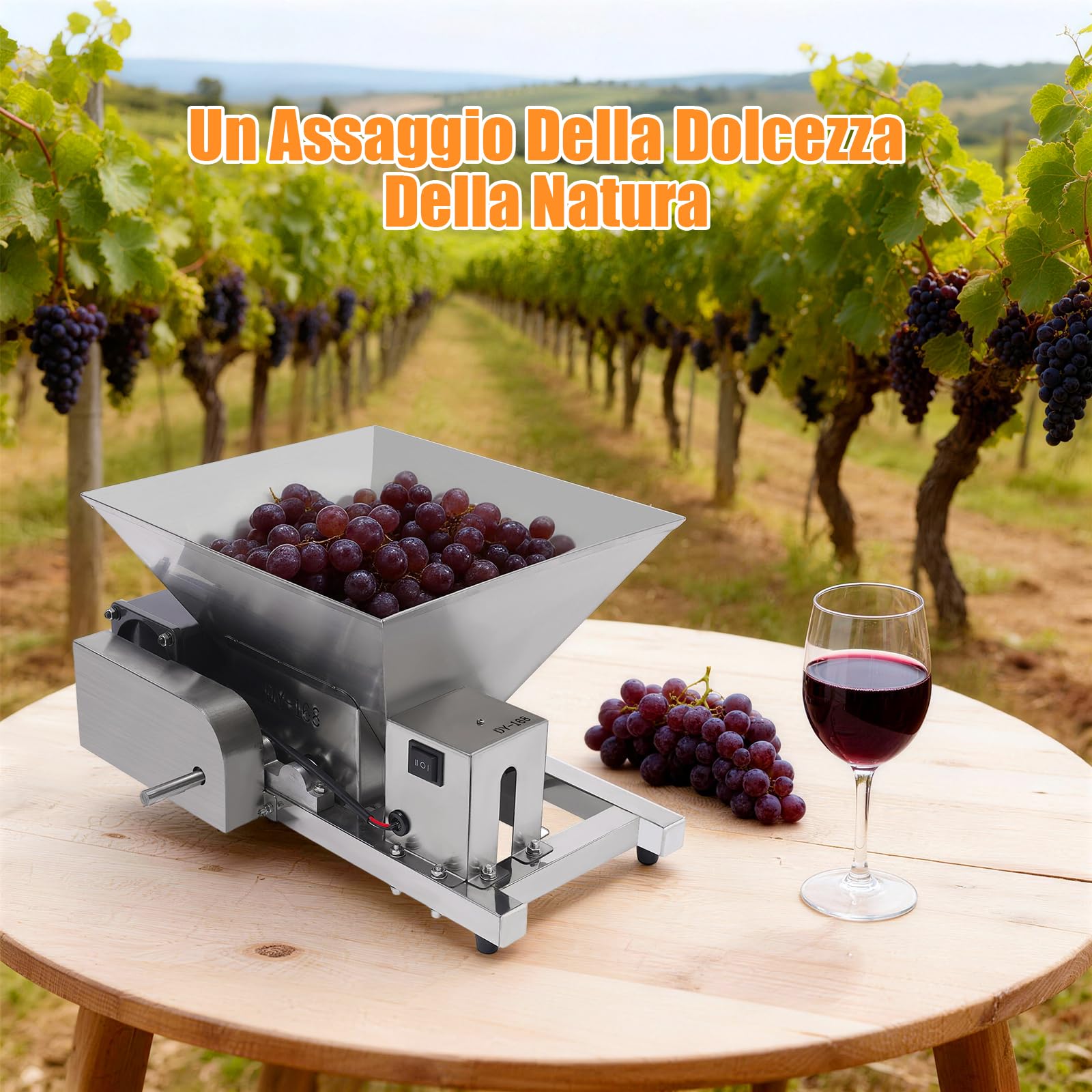 Frantoio elettrico da 4 l, 60 W, 75 rpm, per frutta commerciale, pane di canna e zucchero di canna