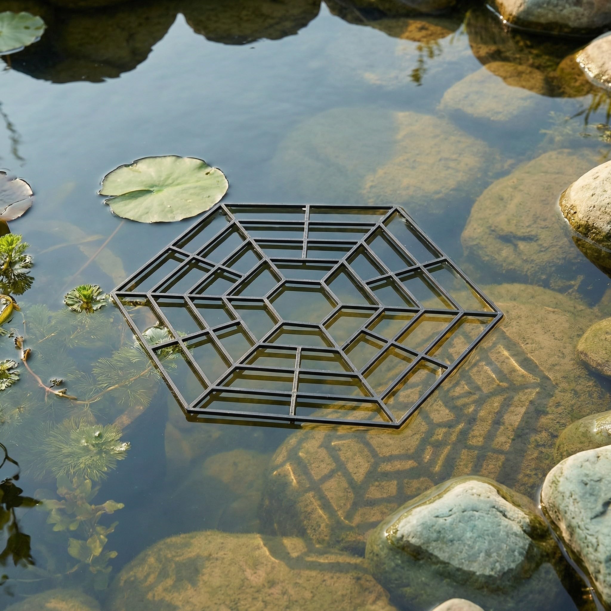 40 Unidades Red Resistente a Aves y Garzas de Protección Hexagonal de Plástico para Estanques y Acuarios Adecuado para Proteger en Exteriores