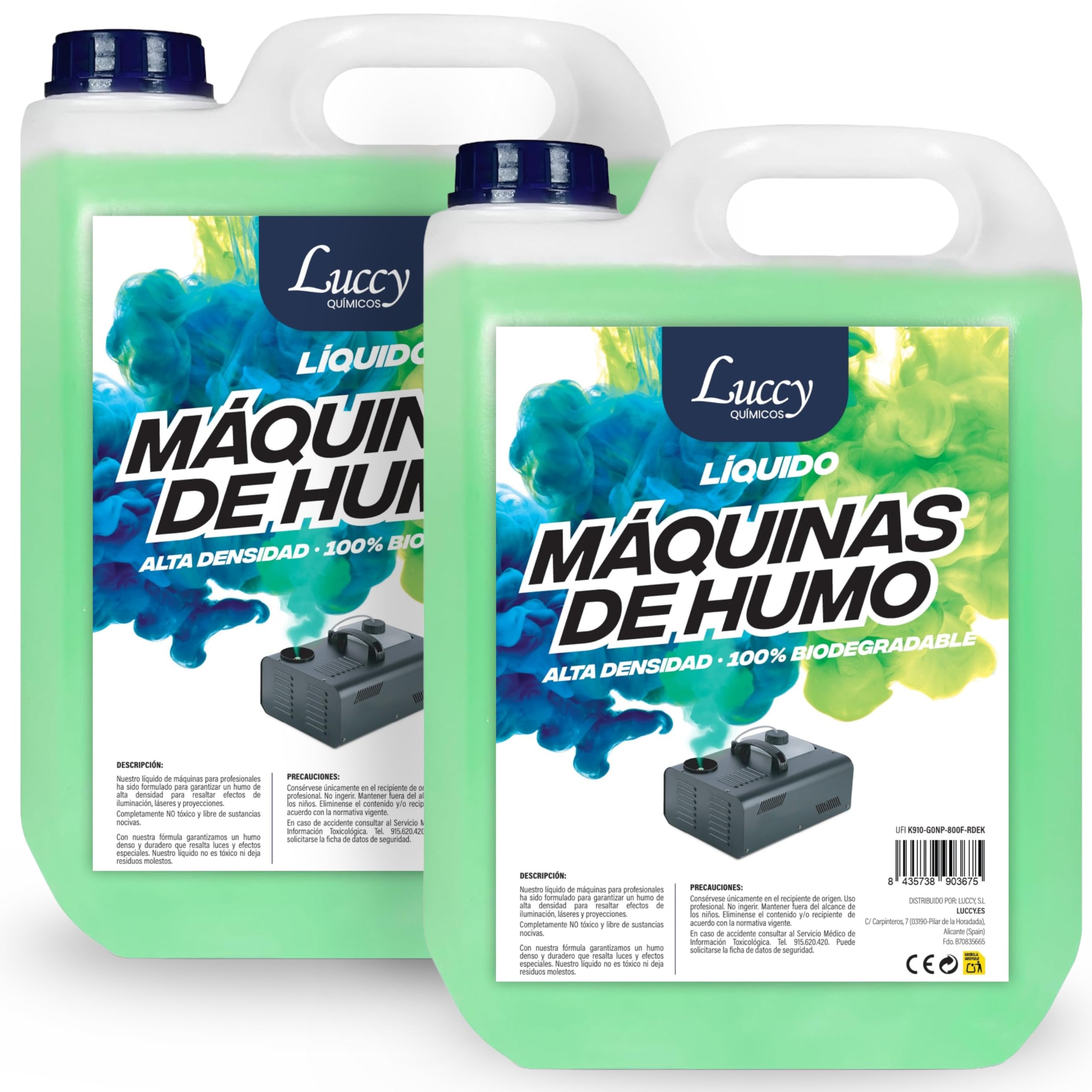 Líquido Máquina de Humo Natural 10 Litros | Nueva Fórmula Mejorada Niebla Más Densa y Duradera | Líquido Maquina Humo para Fiestas, Eventos y Discoteca